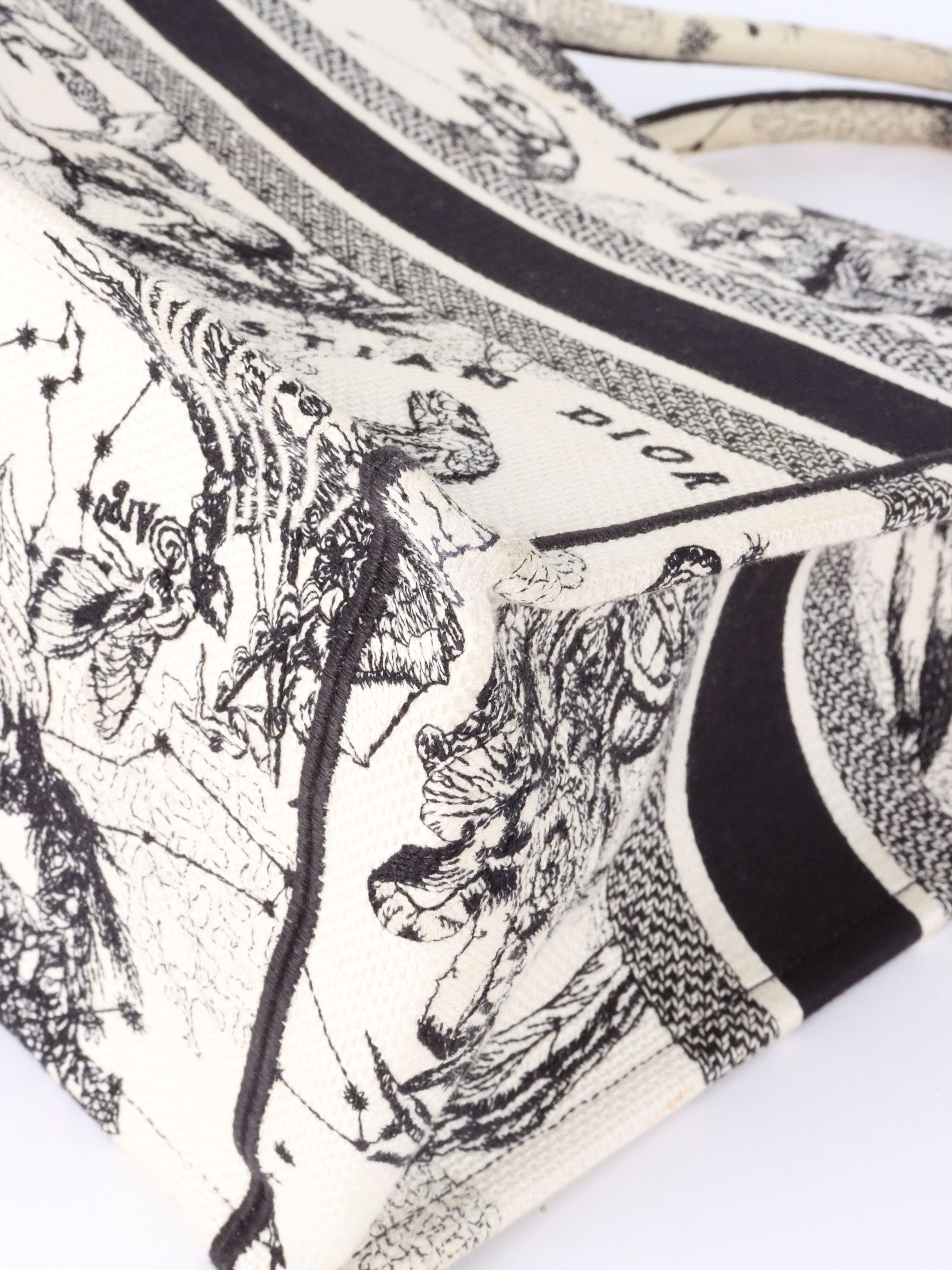 Dior Latte and Black Zodiac Medium Book Tote