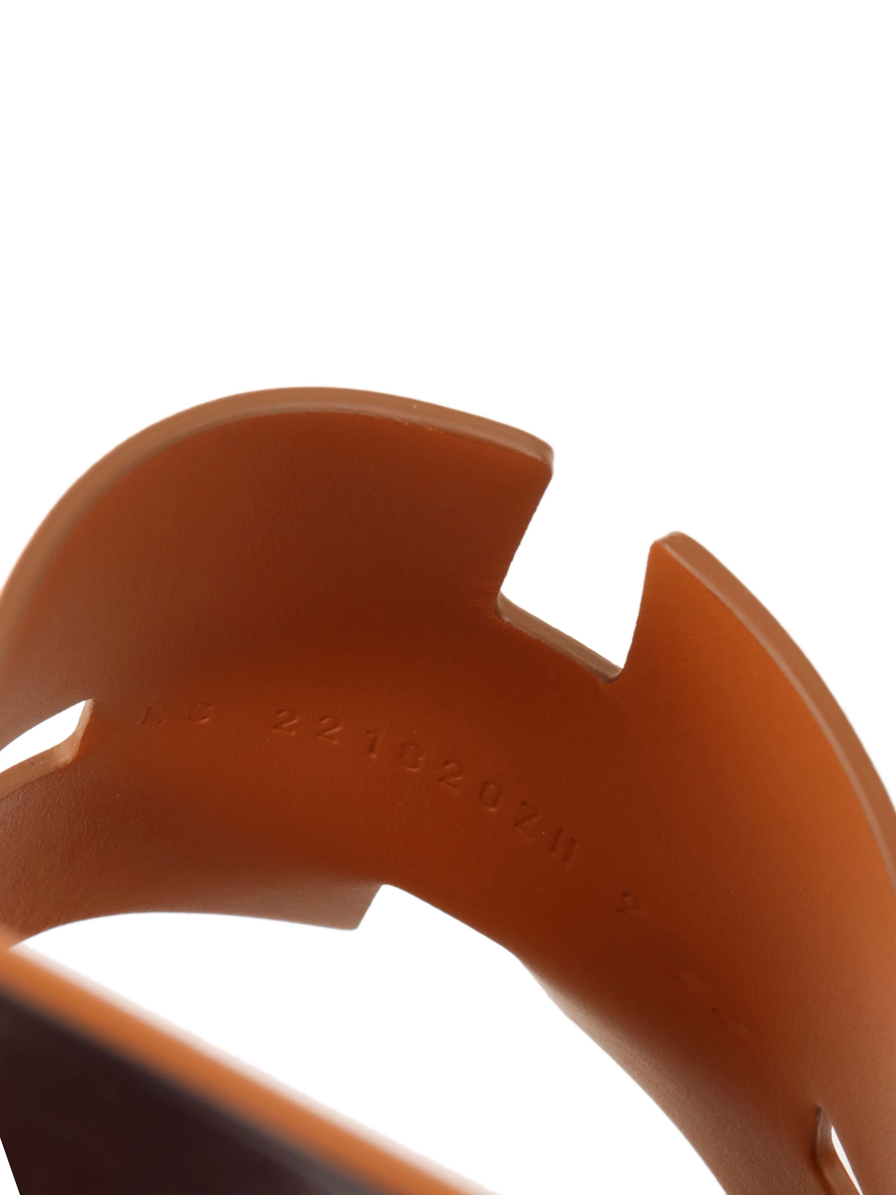 Hermes Marron Glaise Izmir Sandals.