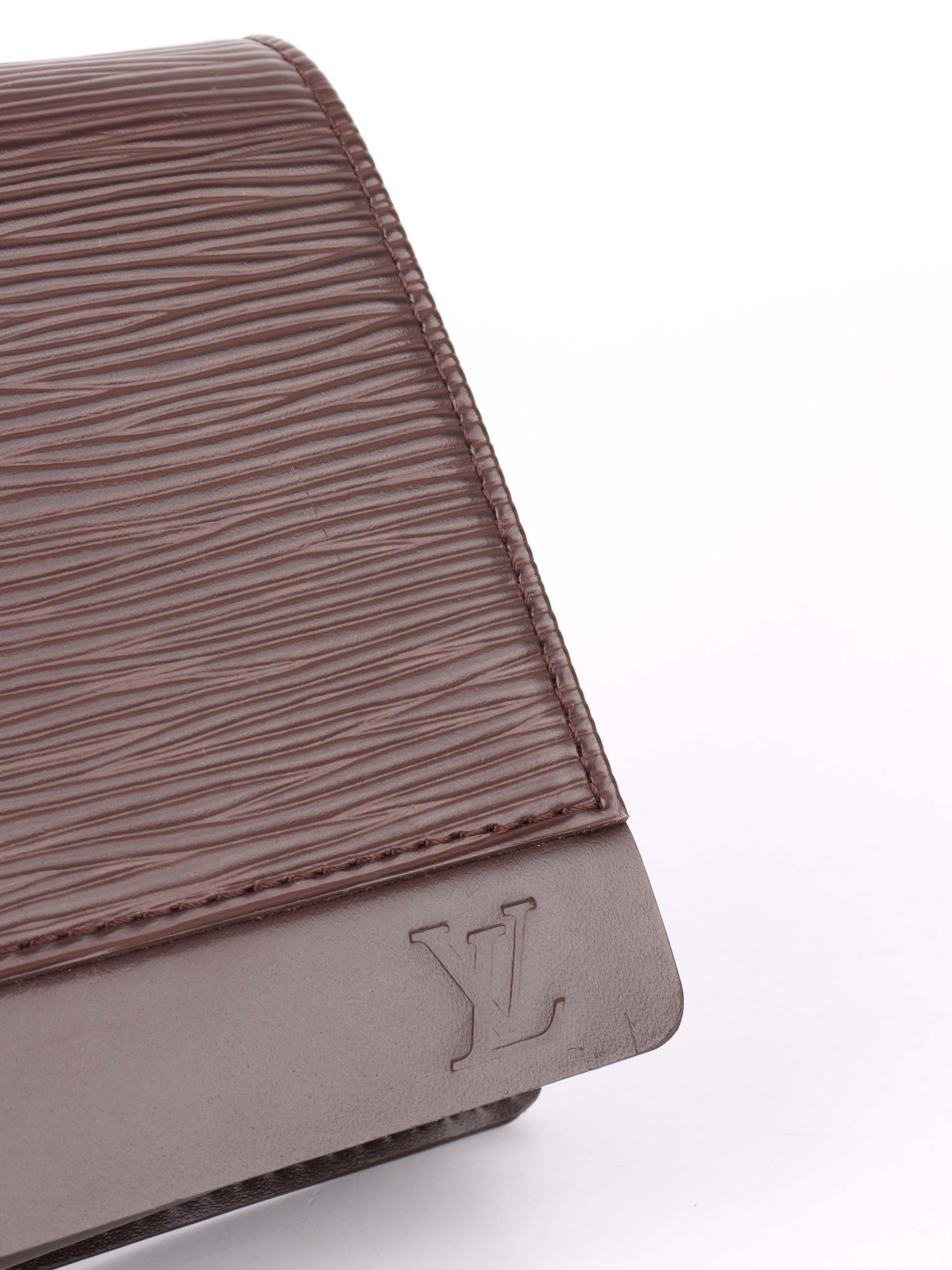 Louis Vuitton Brown Epi Leather Honfleur Clutch.