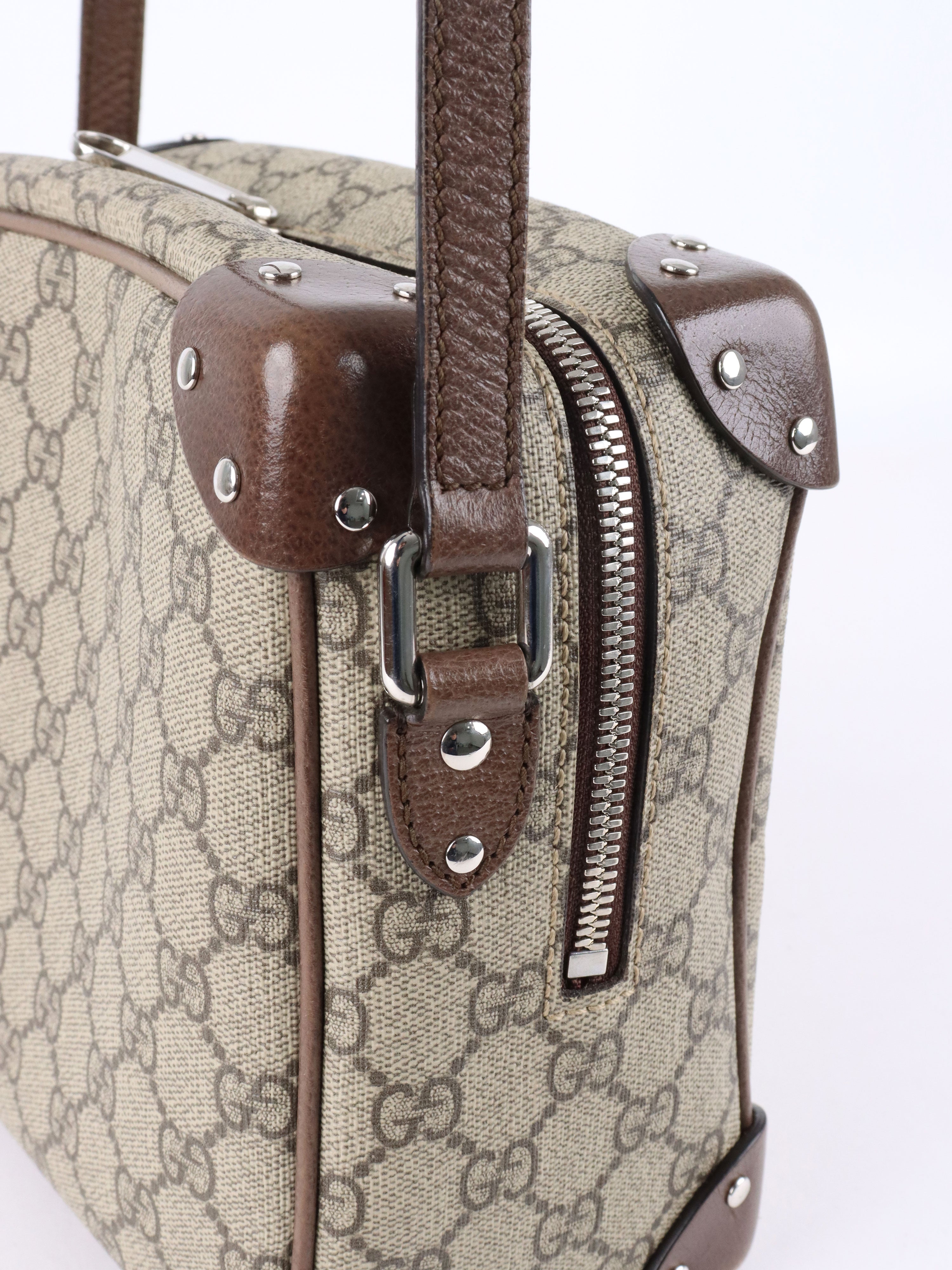 Gucci GG Ebony Canvas Trunk Shoulder Bag
