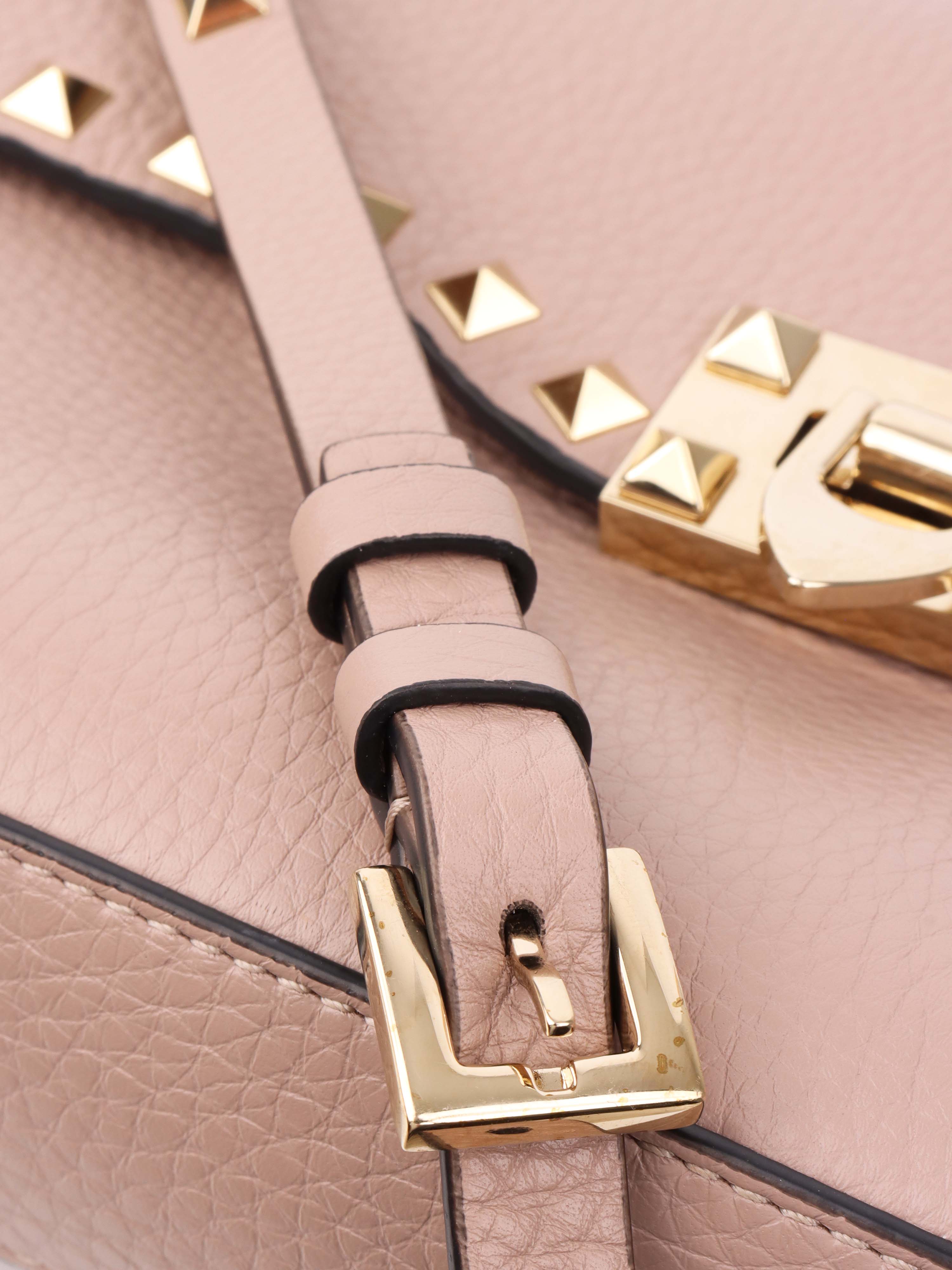 Valentino Dusty Pink Rockstud Crossbody Bag.