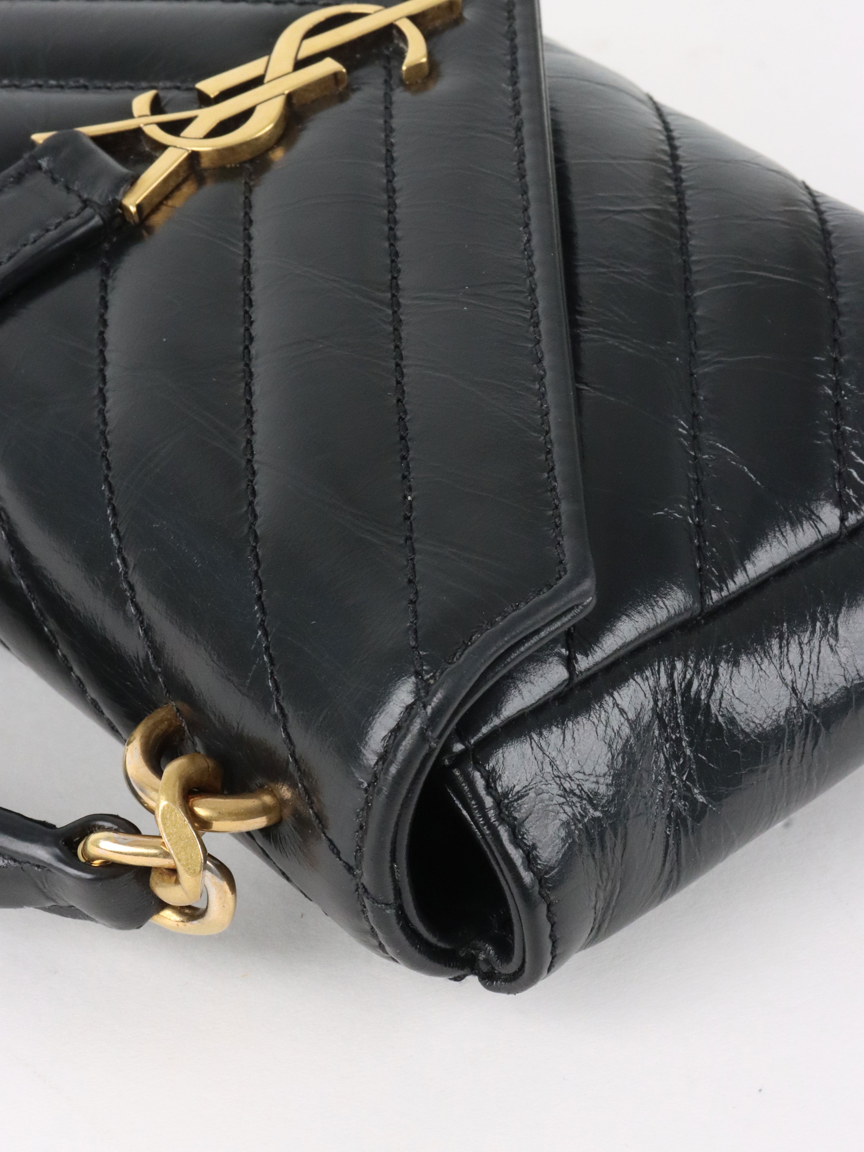 Saint Laurent Black College Mini Chain Bag