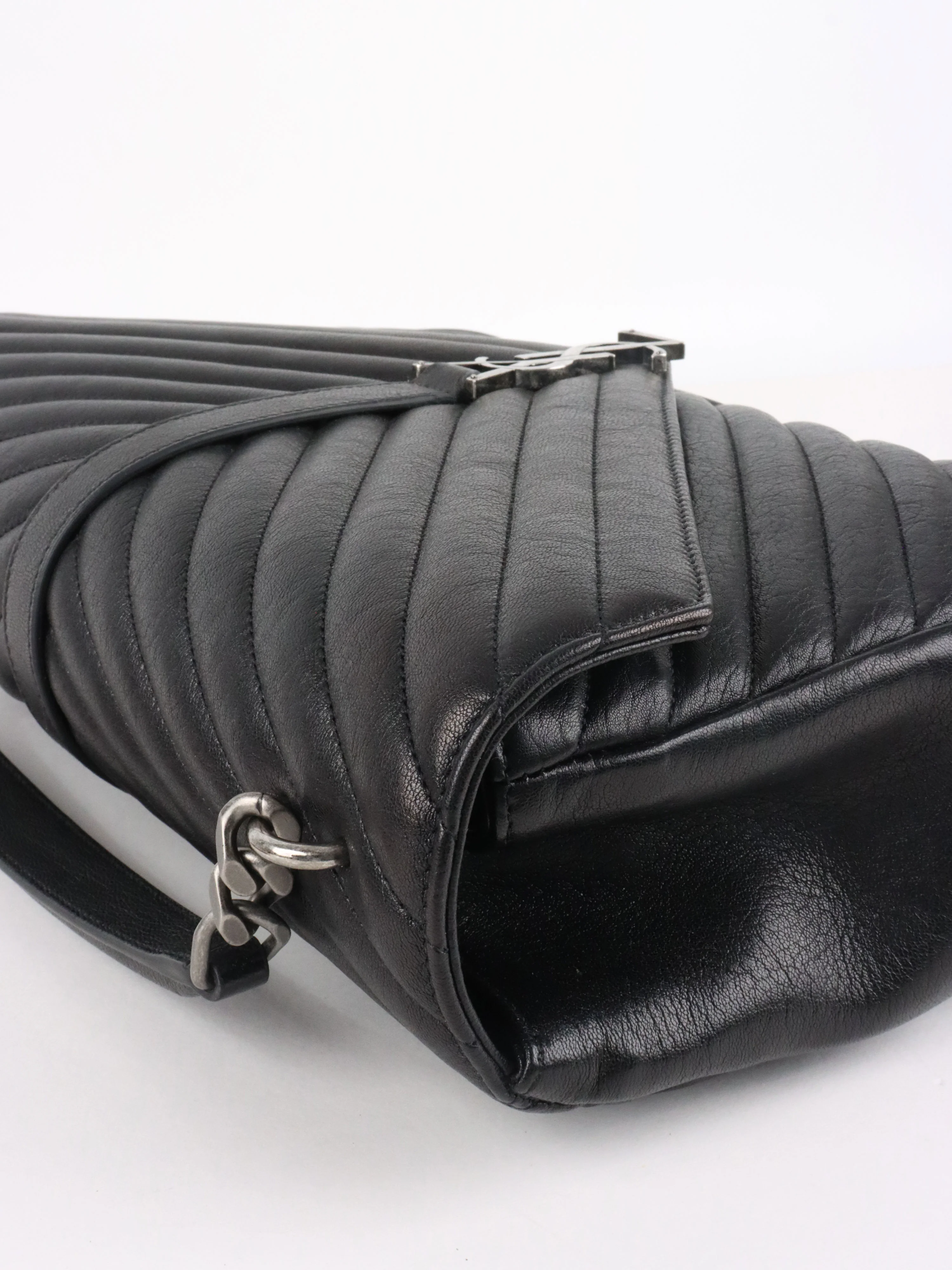 Saint Laurent Large Black College Bag