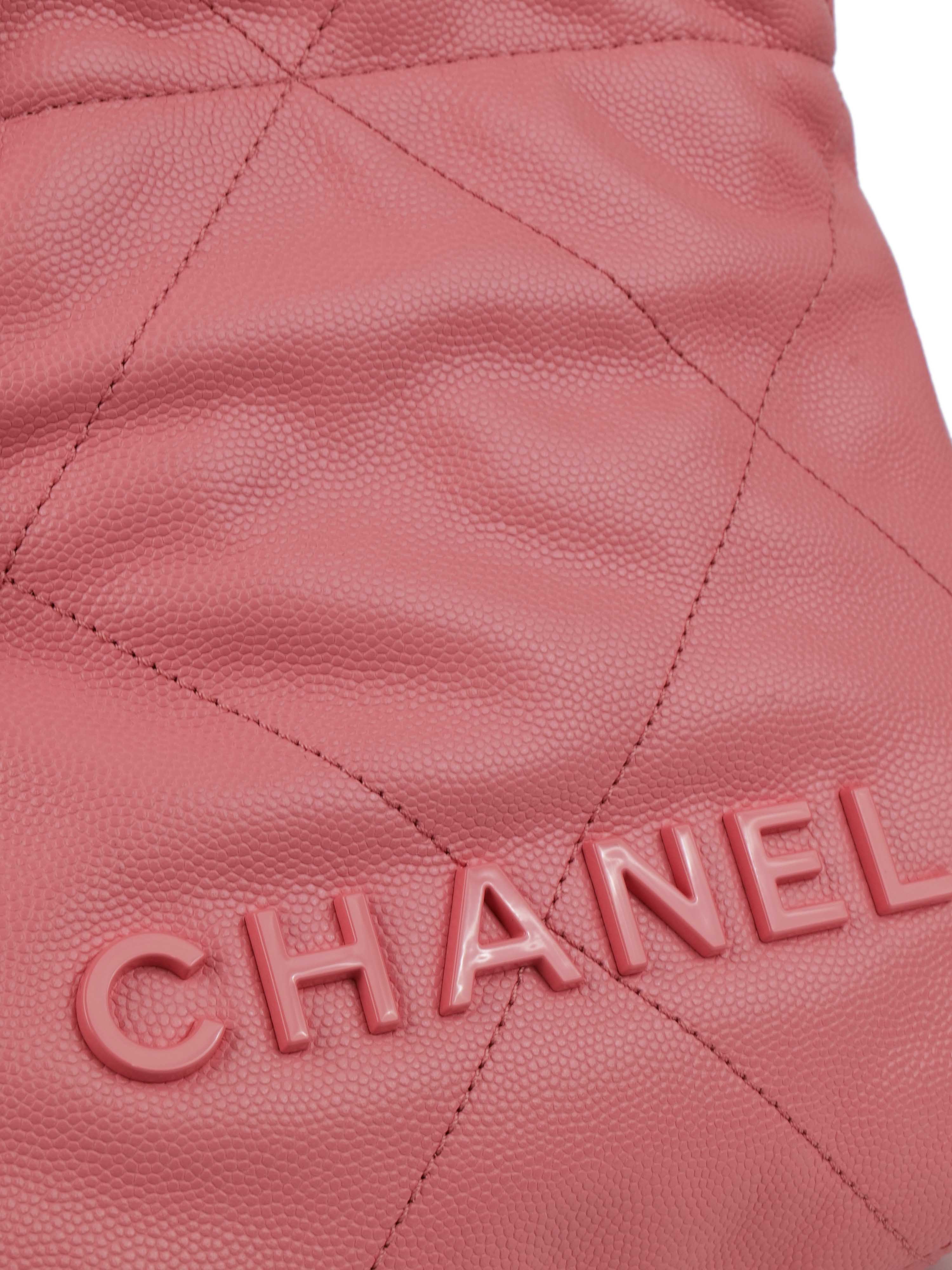 Chanel 22 Pink Mini Shoulder Bag.