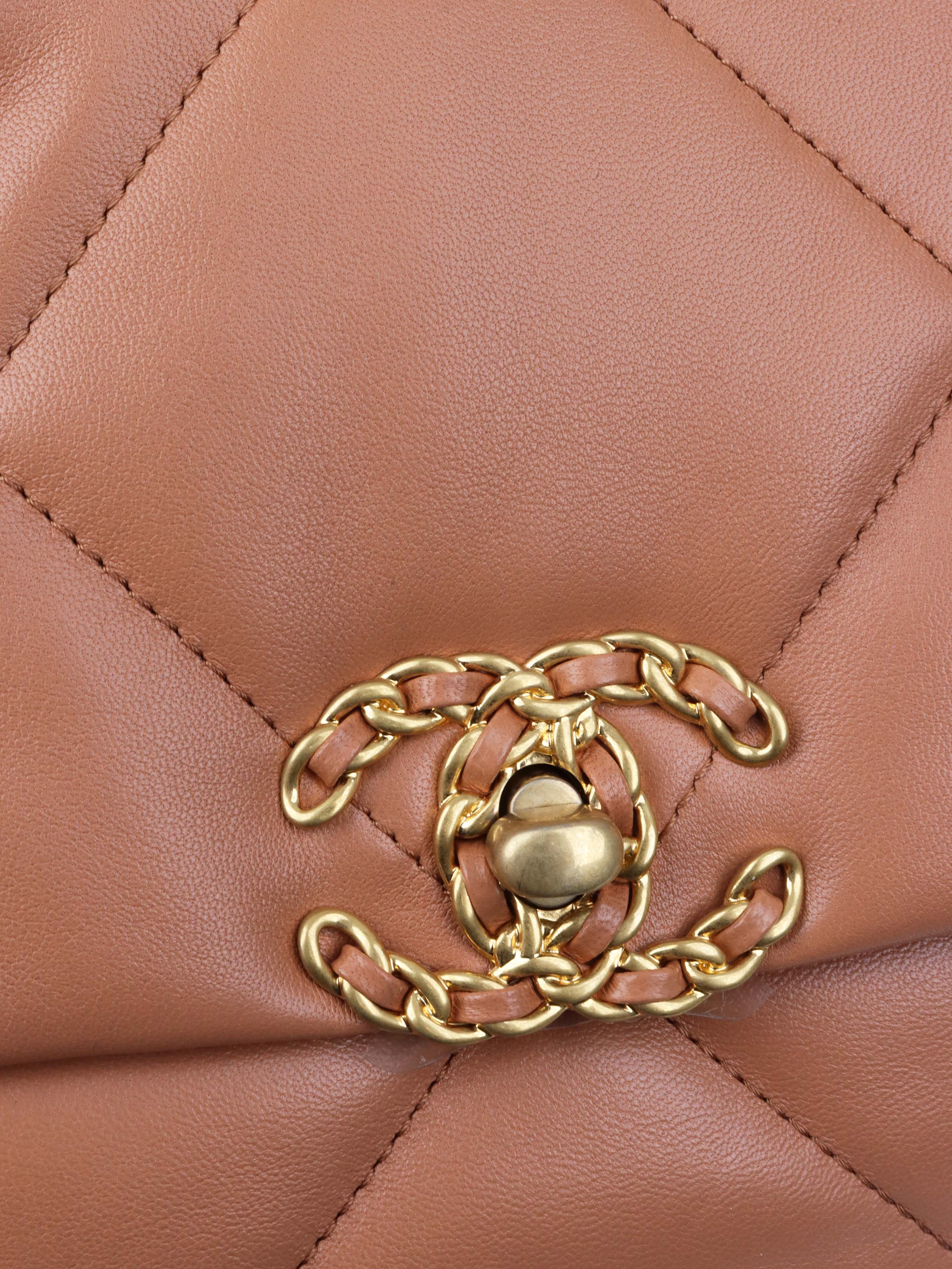 Chanel Small Caramel 19 Bag.