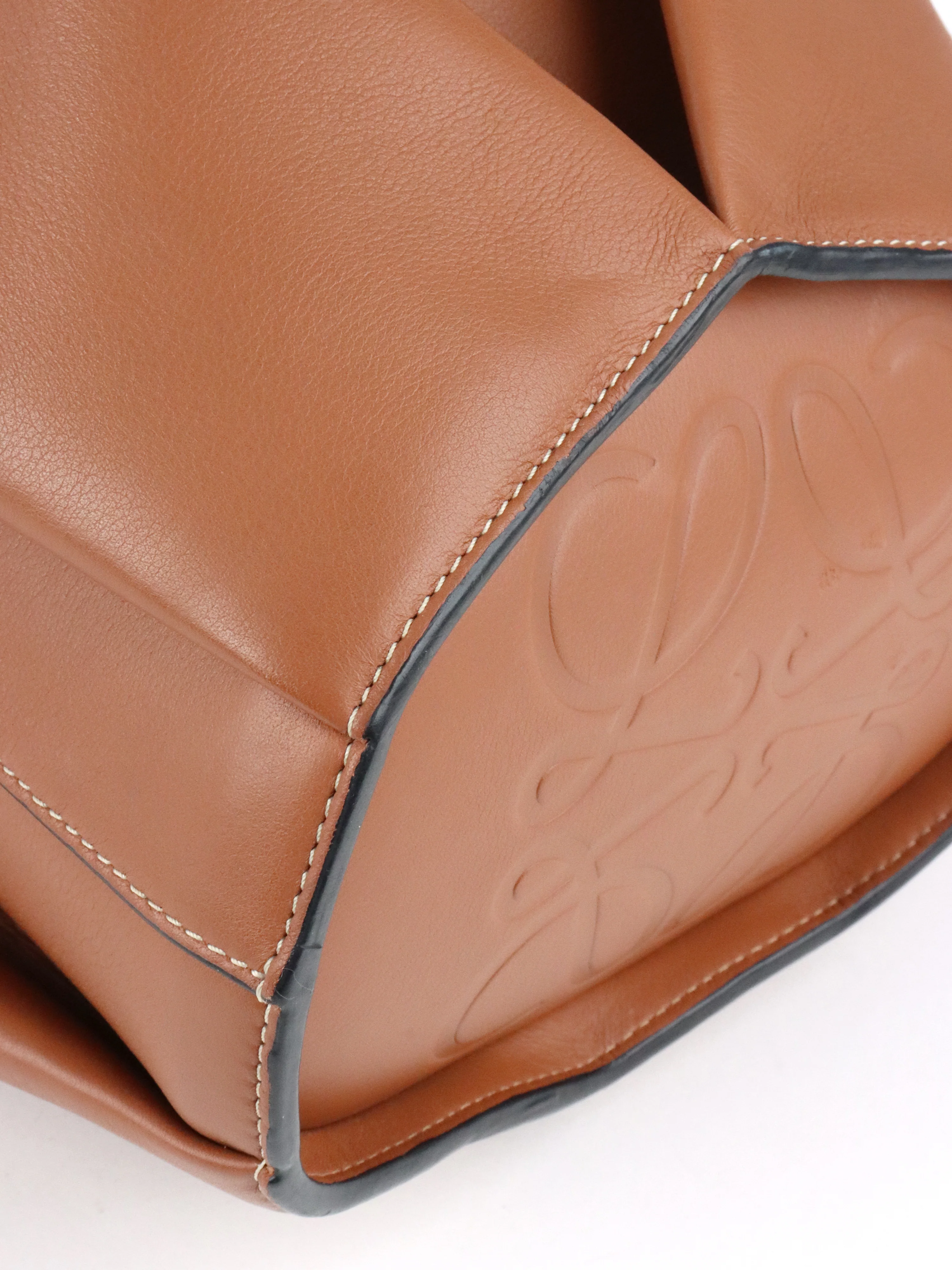 Loewe Tan Large Elephant Shoulder Bag
