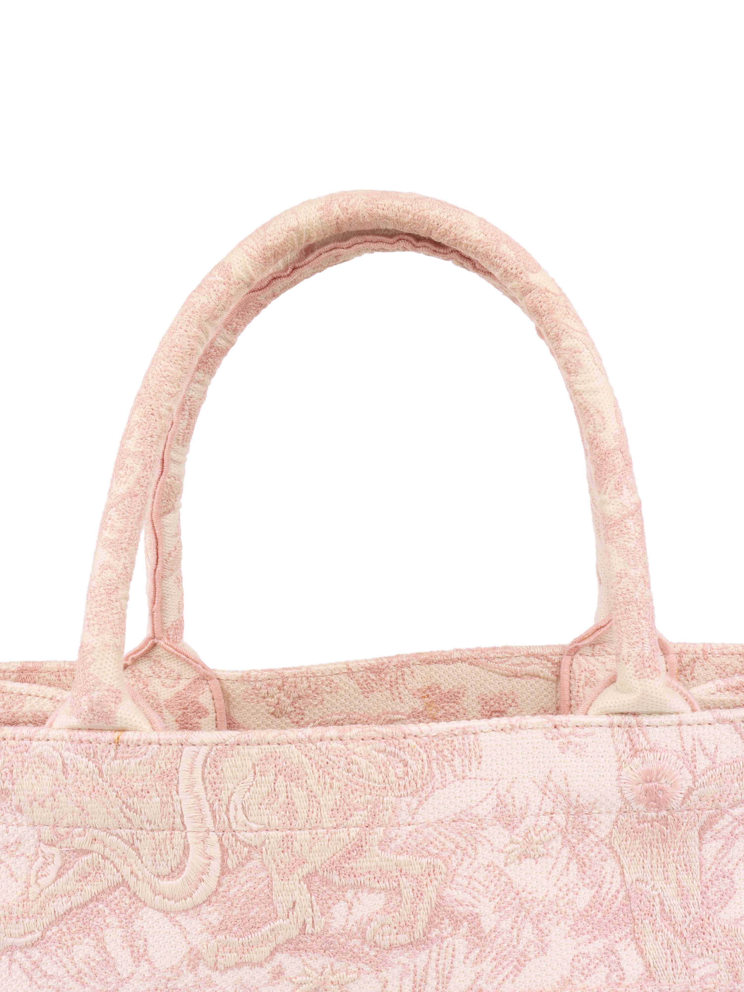 Dior Pink 
Cream Medium Book Tote.