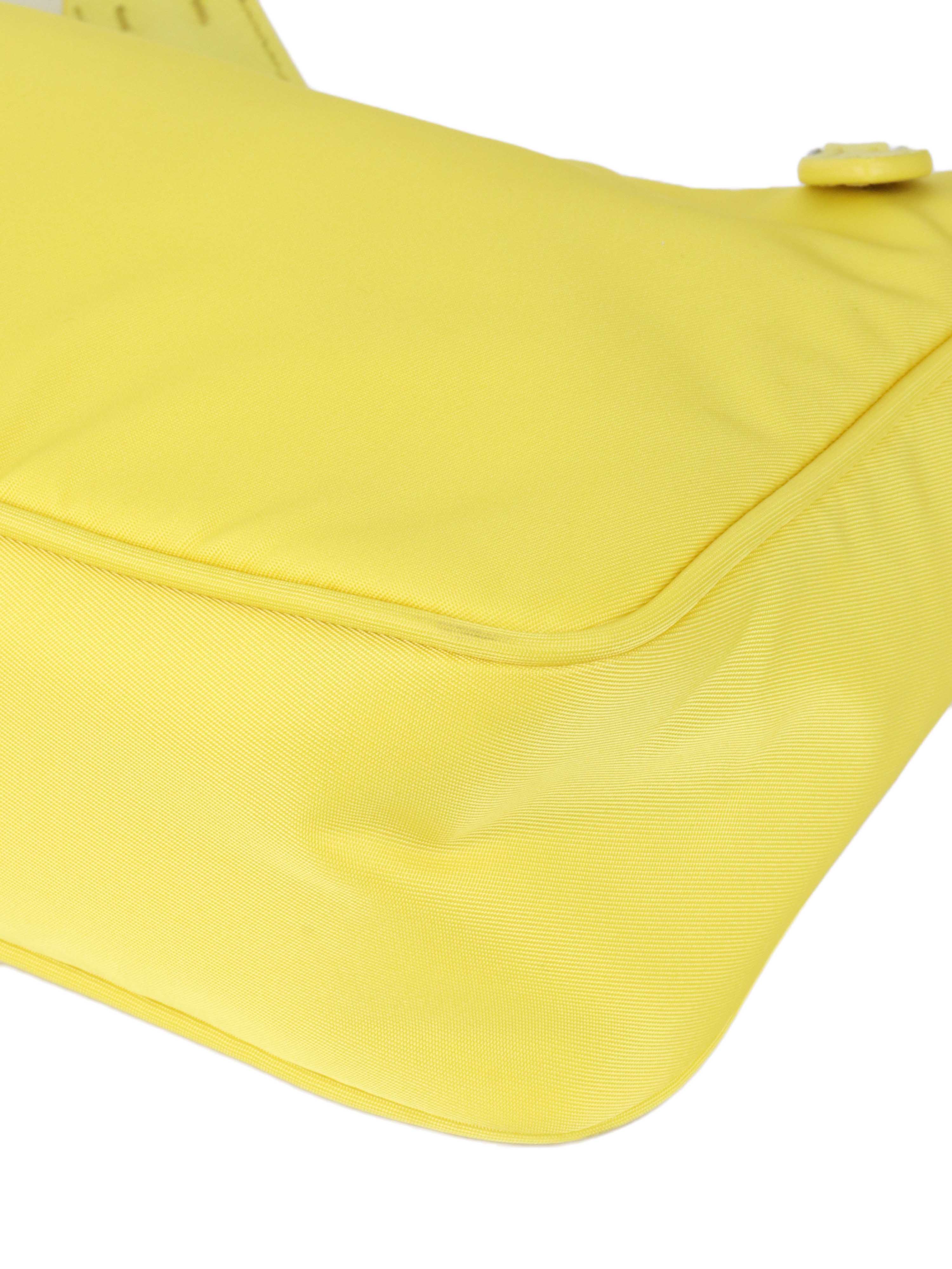 Prada Yellow Re-Nylon Re-Edition 2000 Bag.