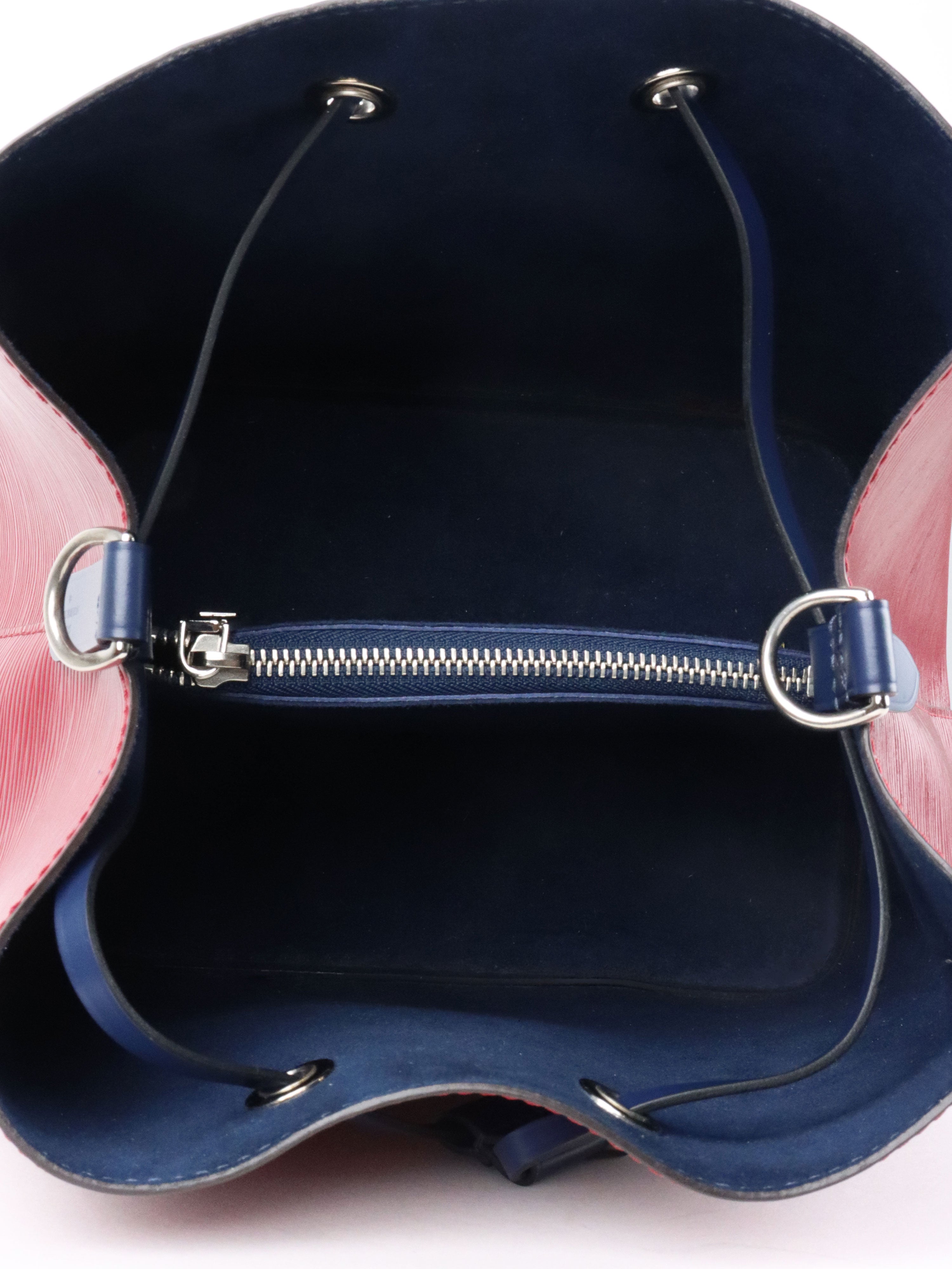 Louis Vuitton Red  Navy Epi Leather NeoNoe MM
