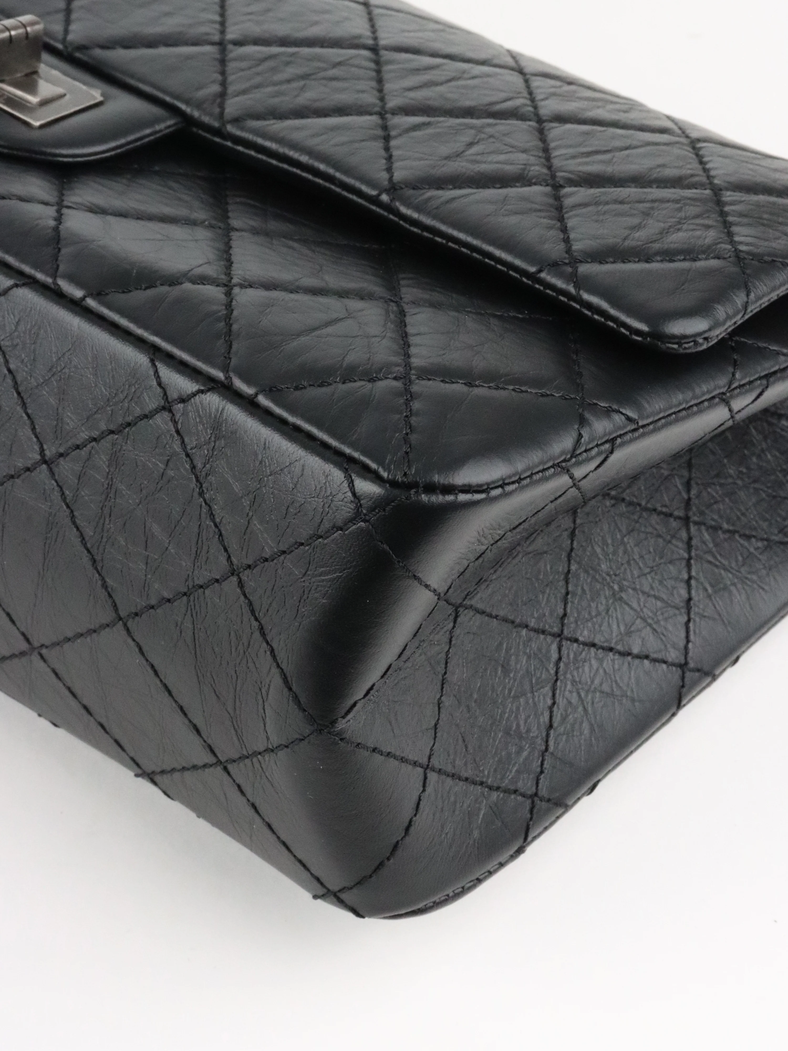 Chanel So Black Medium Classic Flap Reissue 2.55