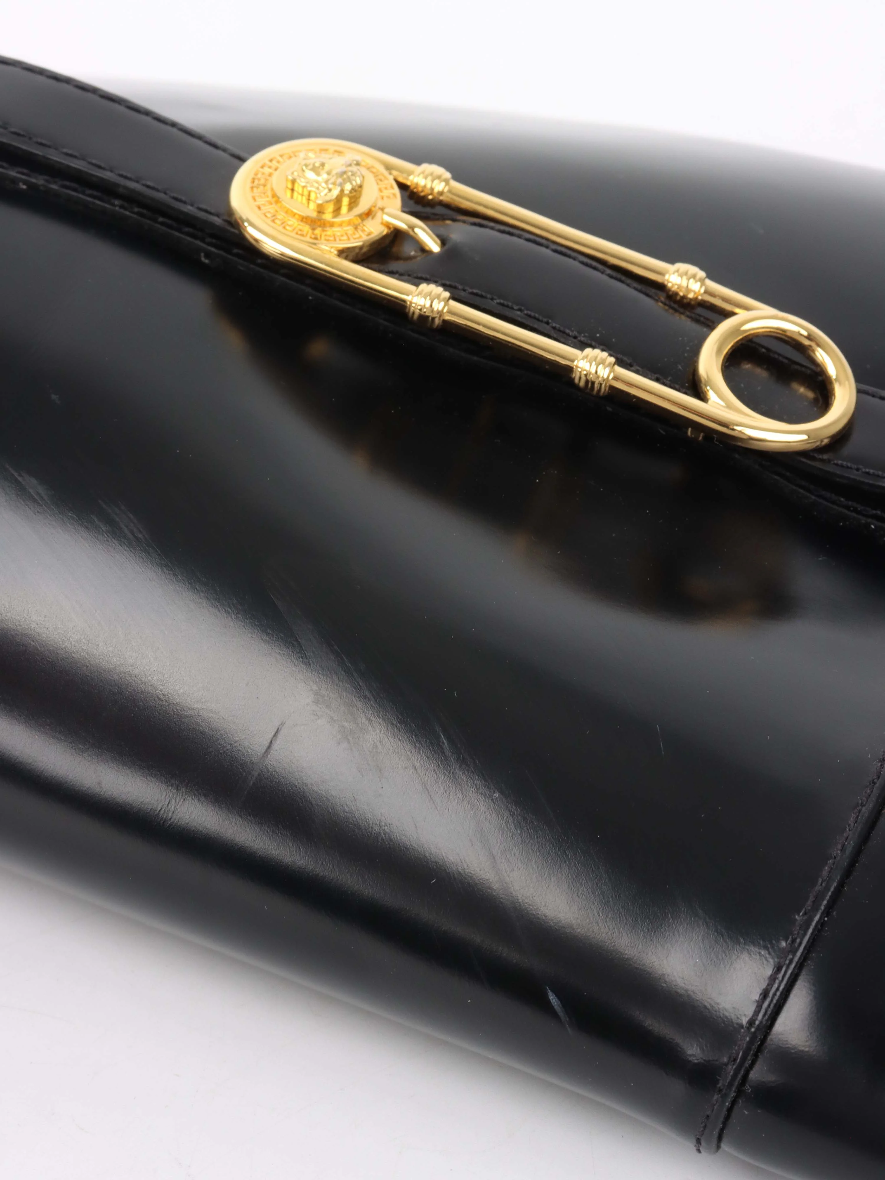 Versace Black Riding Boots.