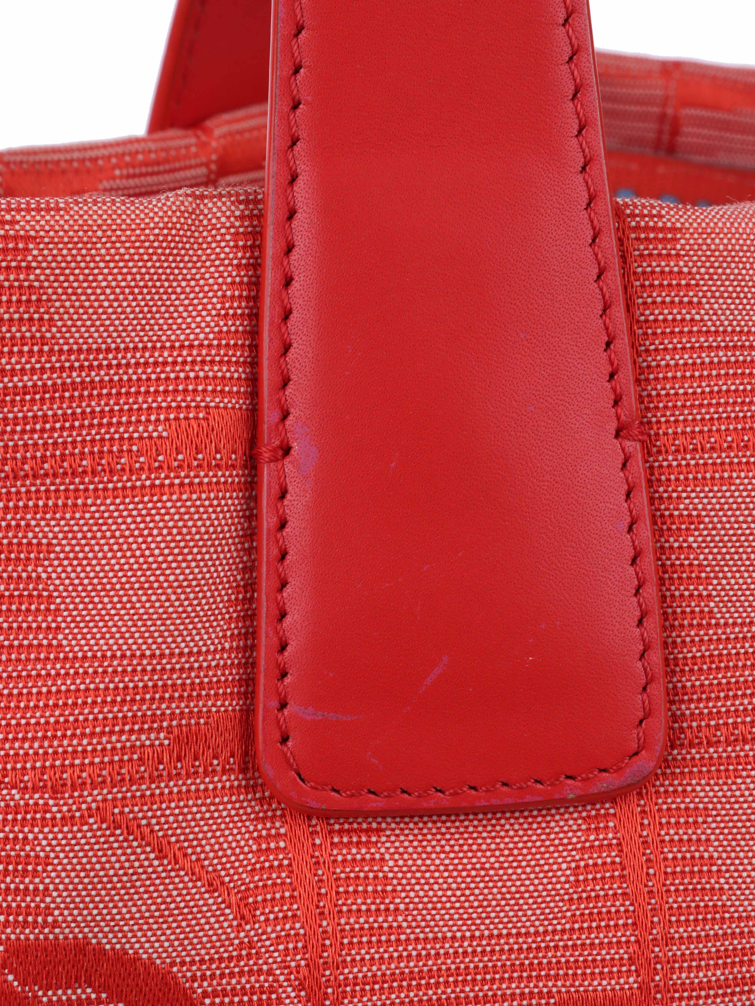 Chanel Vintage Red Cloth Tote