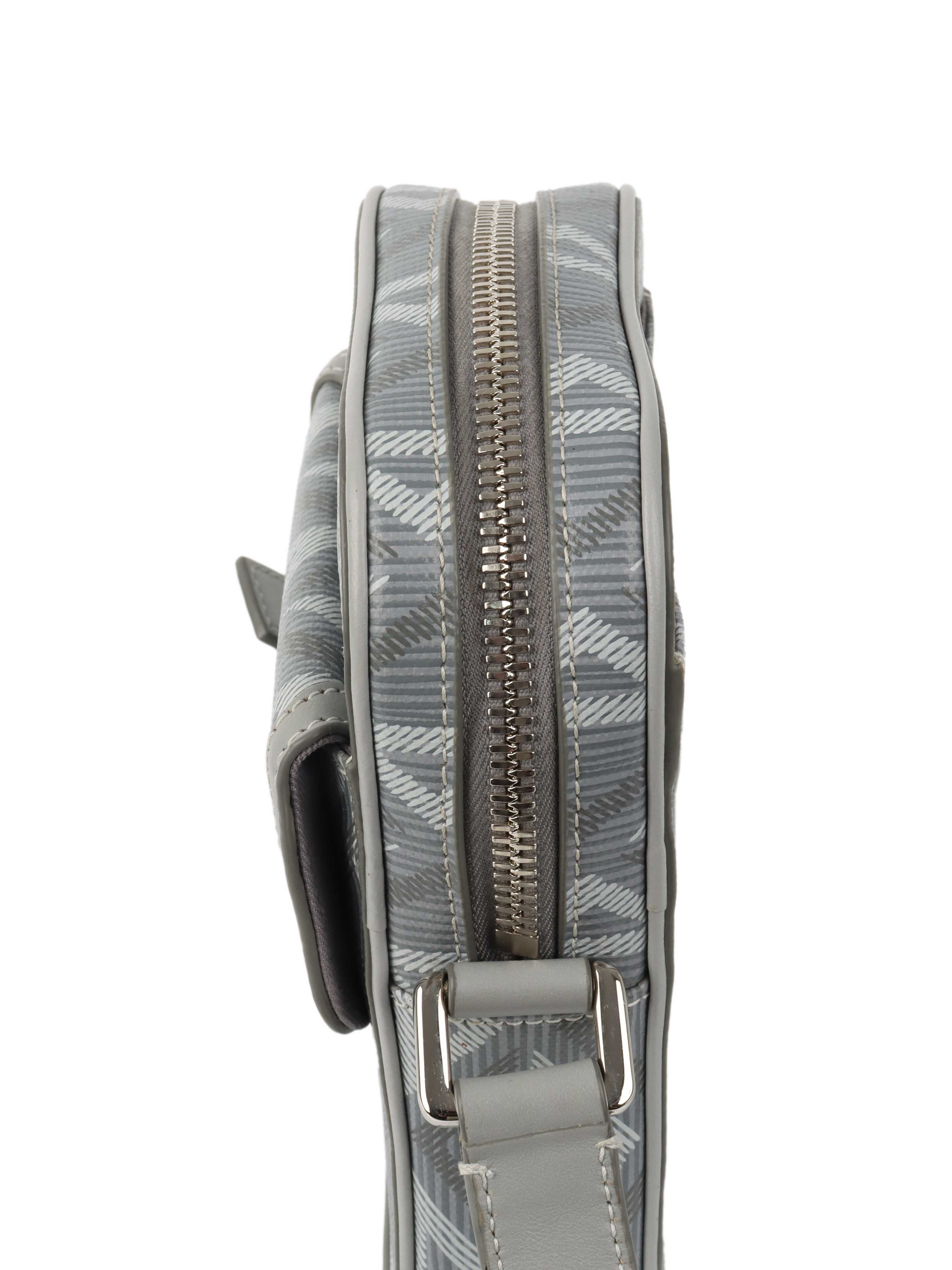 Dior Silver Hit The Road Vertical Crossbody Pouch.