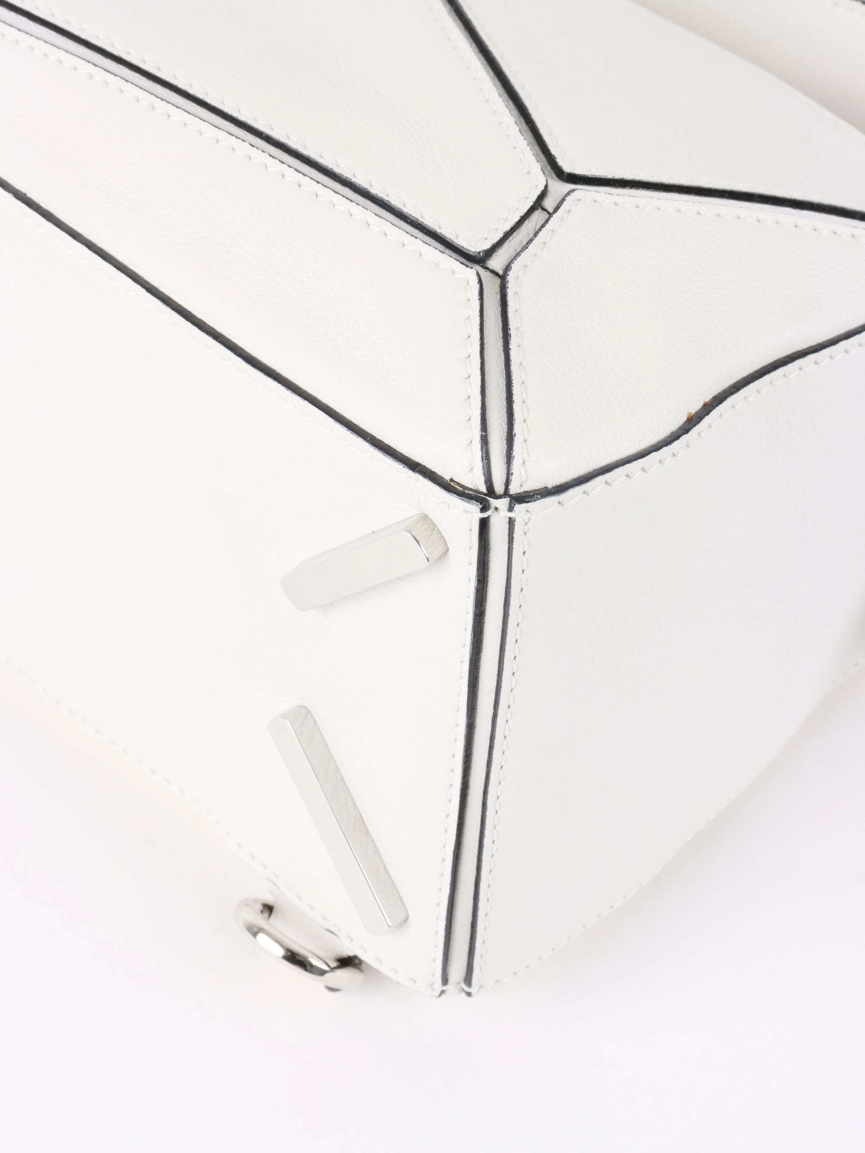 Loewe White Small Puzzle Bag