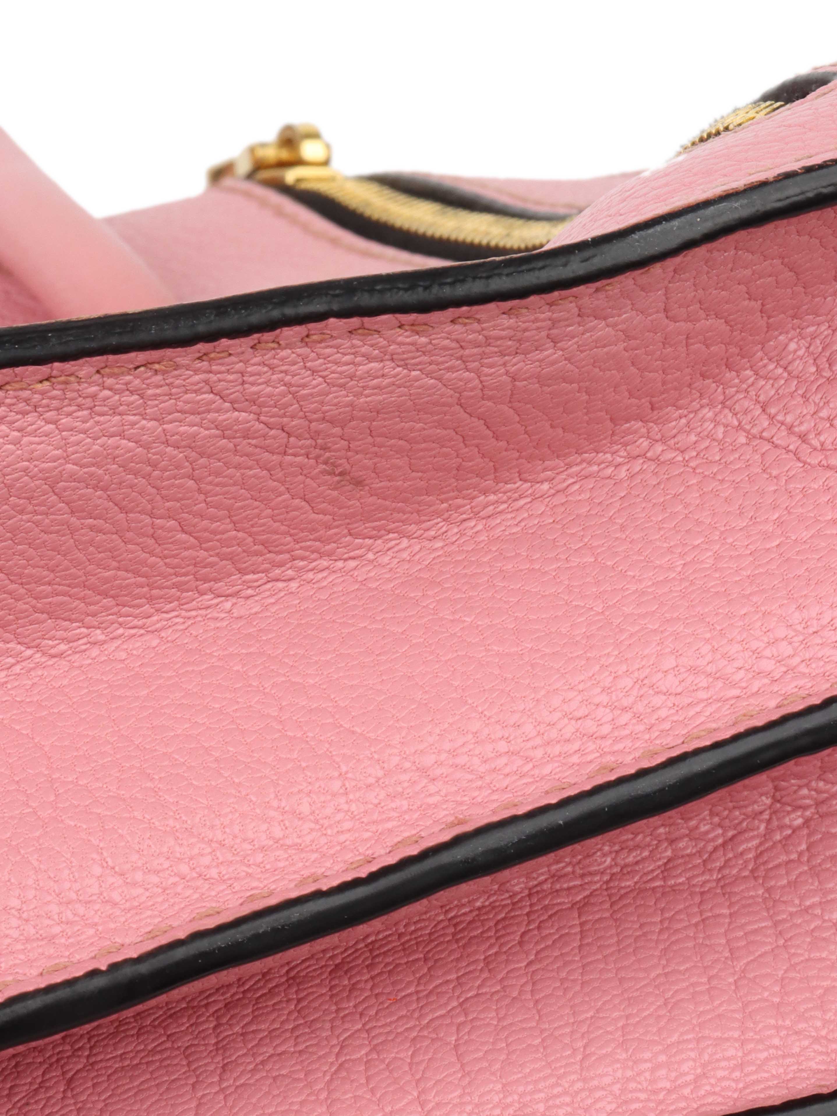 Miu Miu Pink Tote Shoulder Bag.