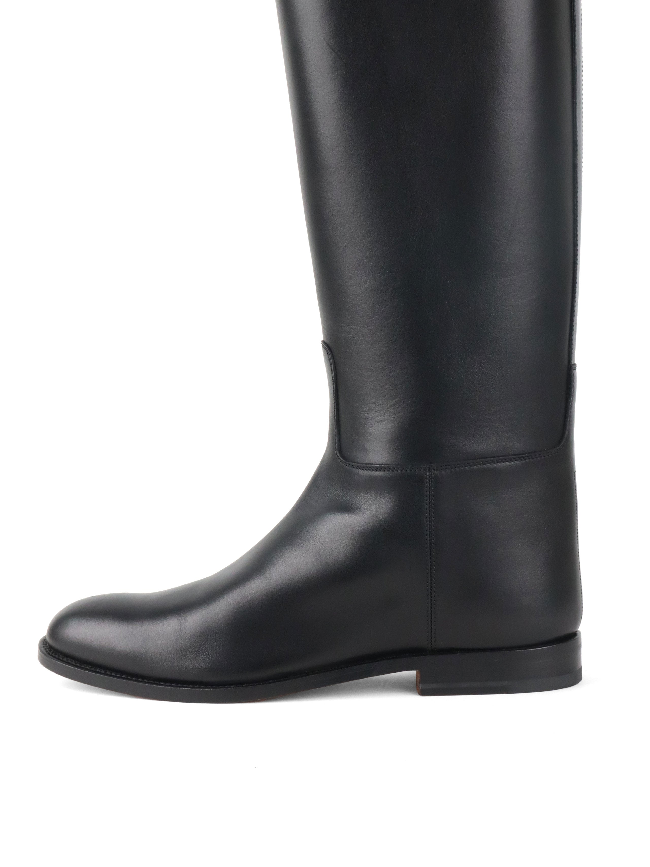 Hermes Noir Jumping Boots size 39 PHW
