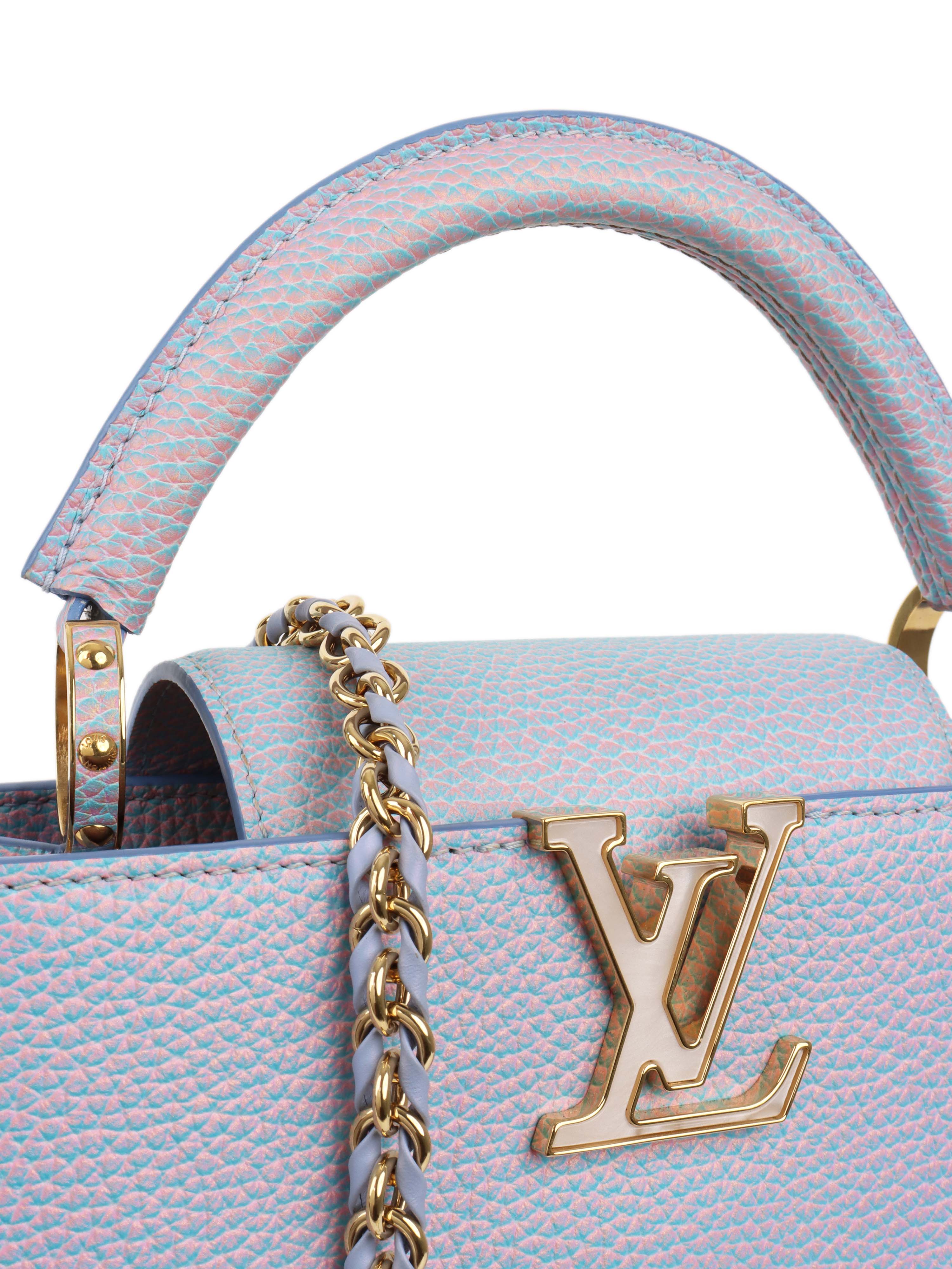 Louis Vuitton Pink 
Blue Capucines.