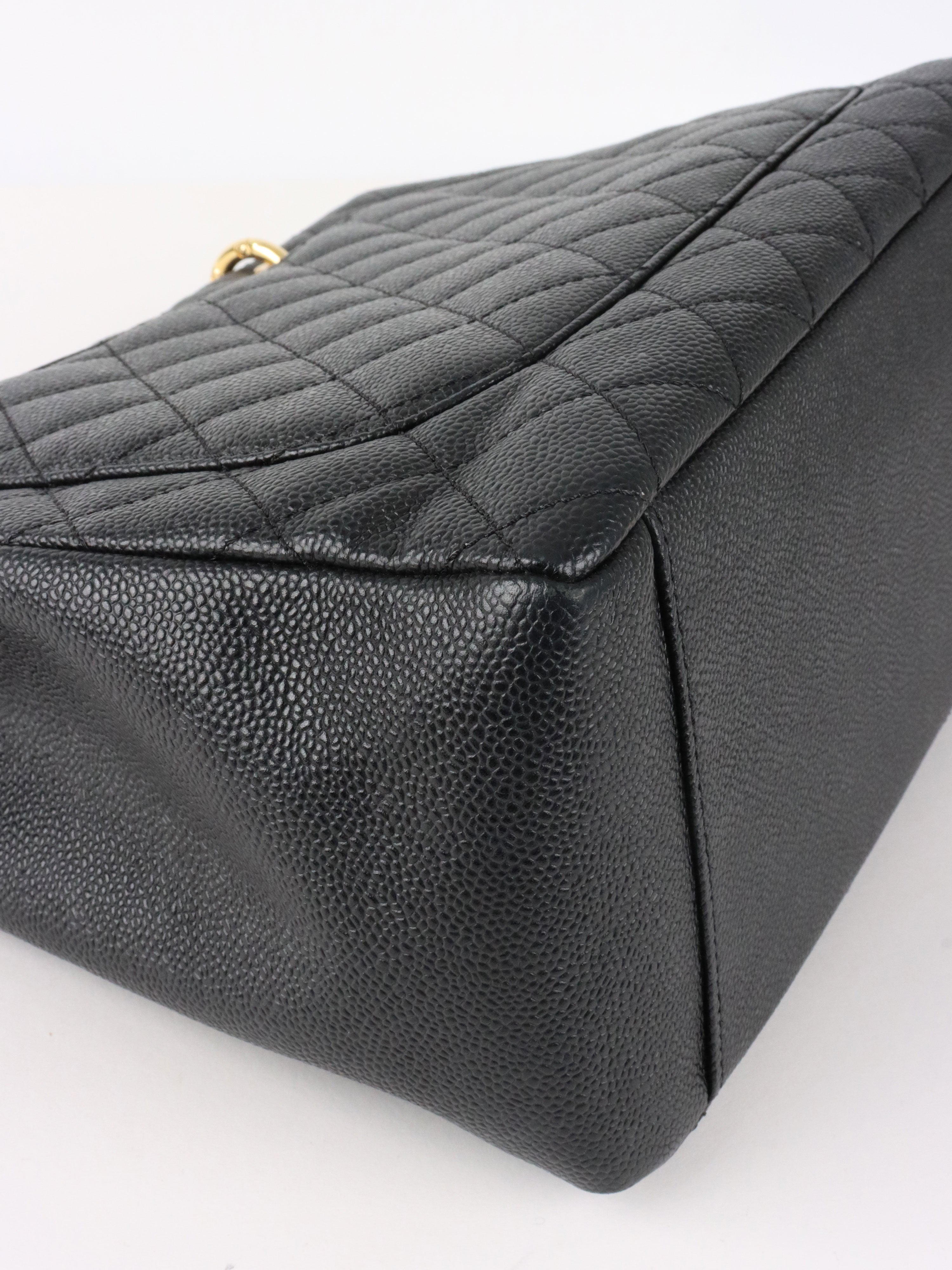 Chanel Black Caviar Grand Shopping Tote