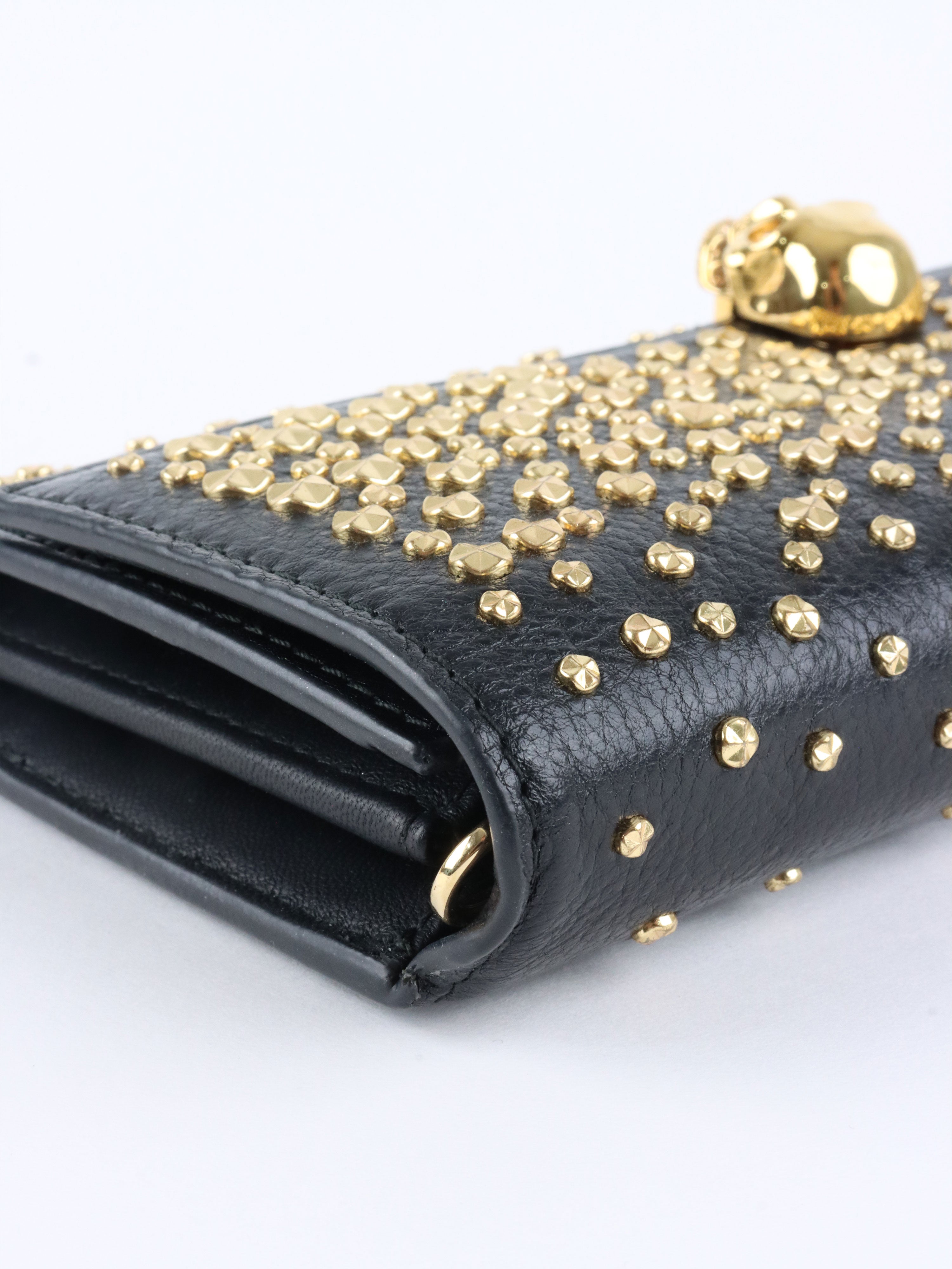 Alexander McQueen Studs  Skull Chain Clutch