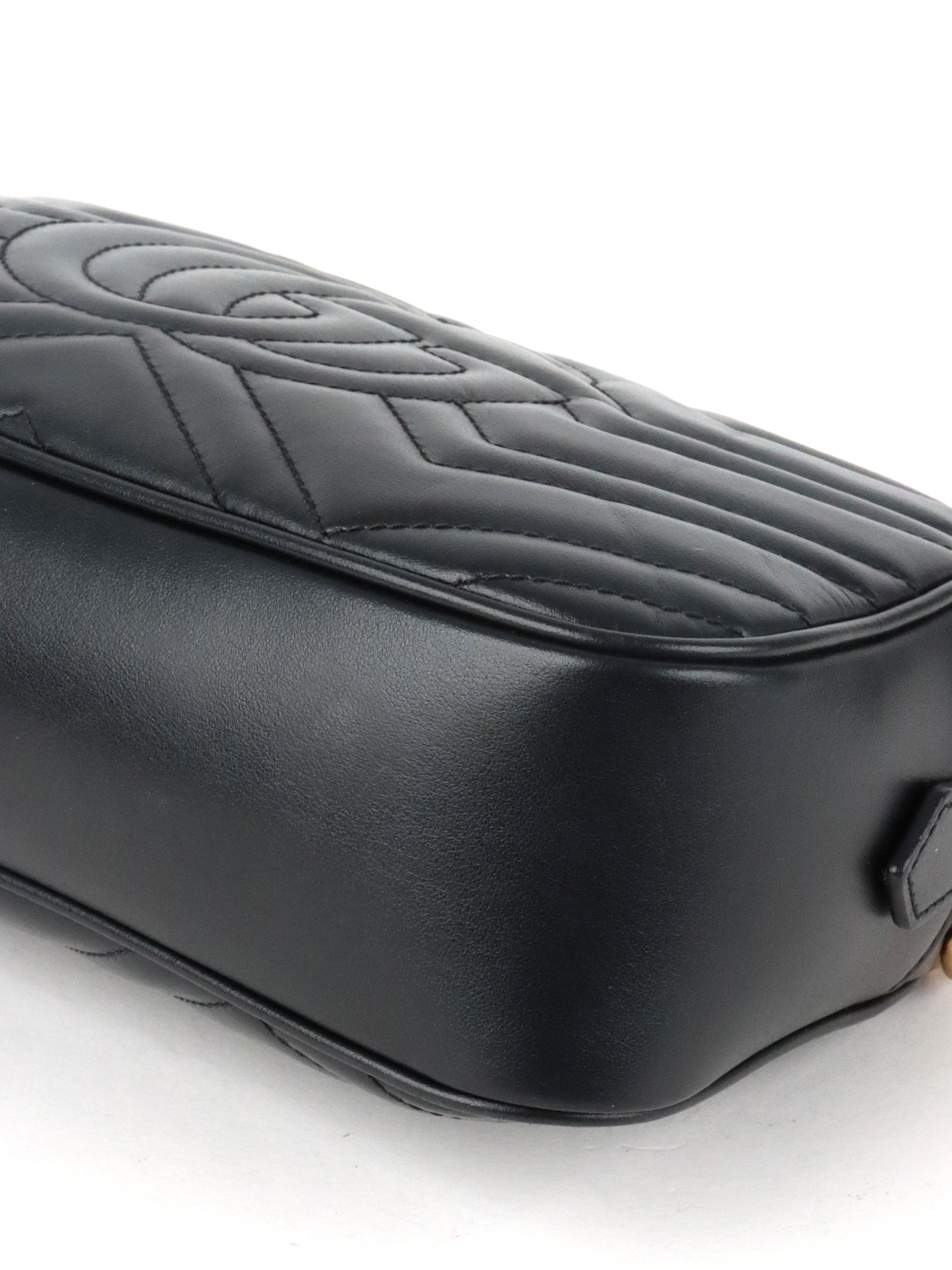 Gucci Black Marmont Camera Bag Small
