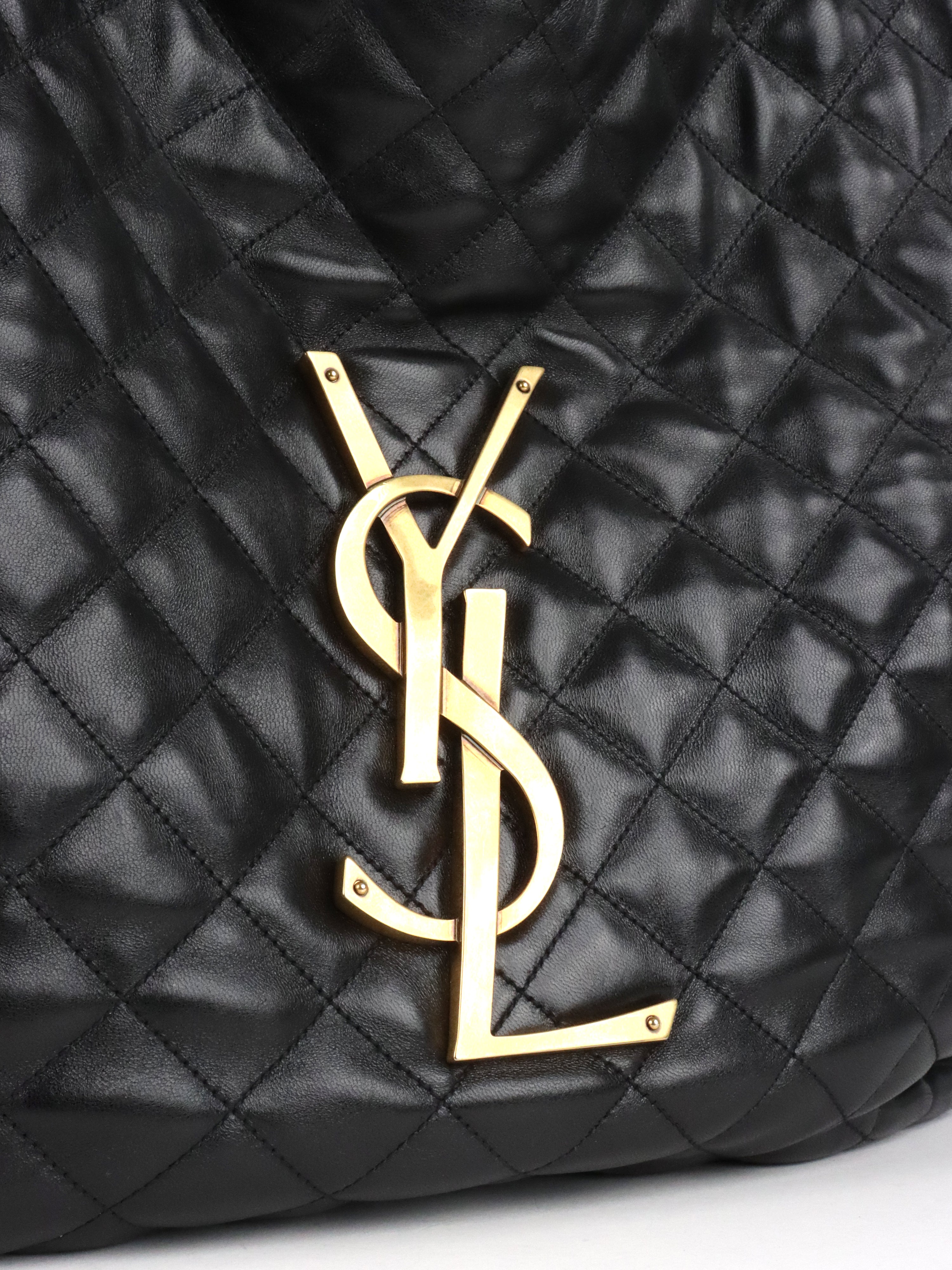 Saint Laurent Black Icare Maxi Shopping Bag