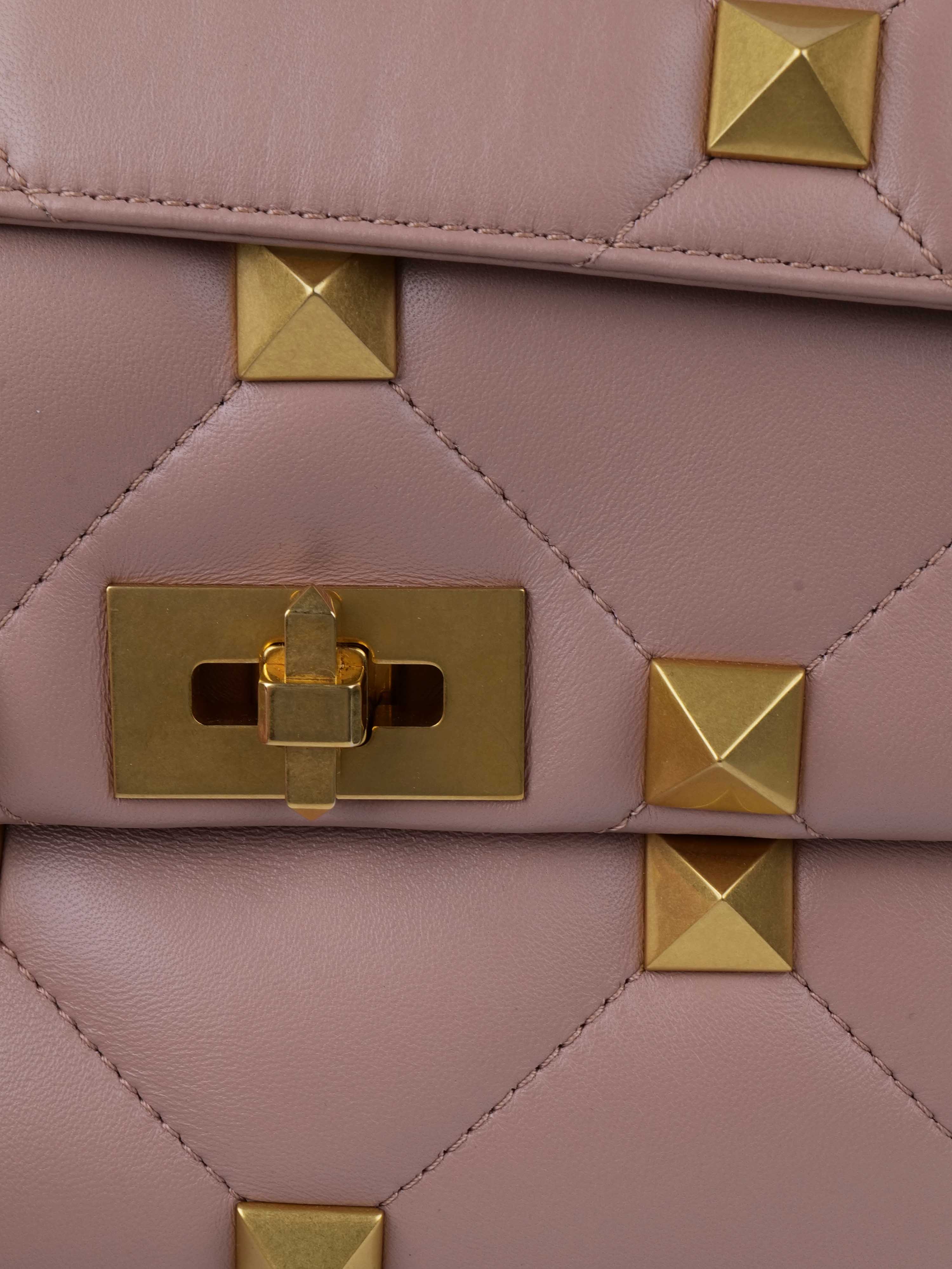 Valentino Blush Pink Medium Roman Stud Bag.