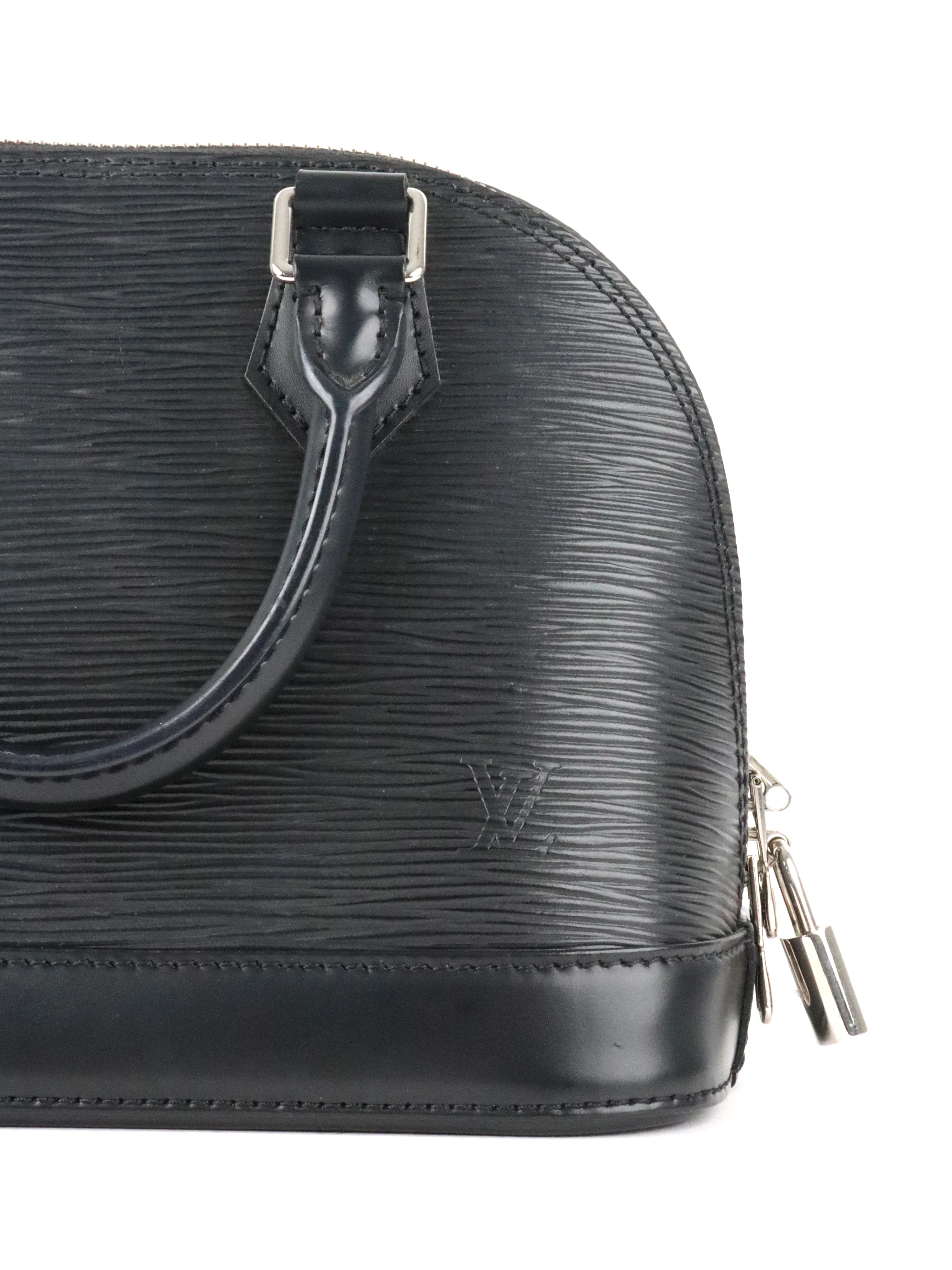 Louis Vuitton Black Epi Alma BB SHW