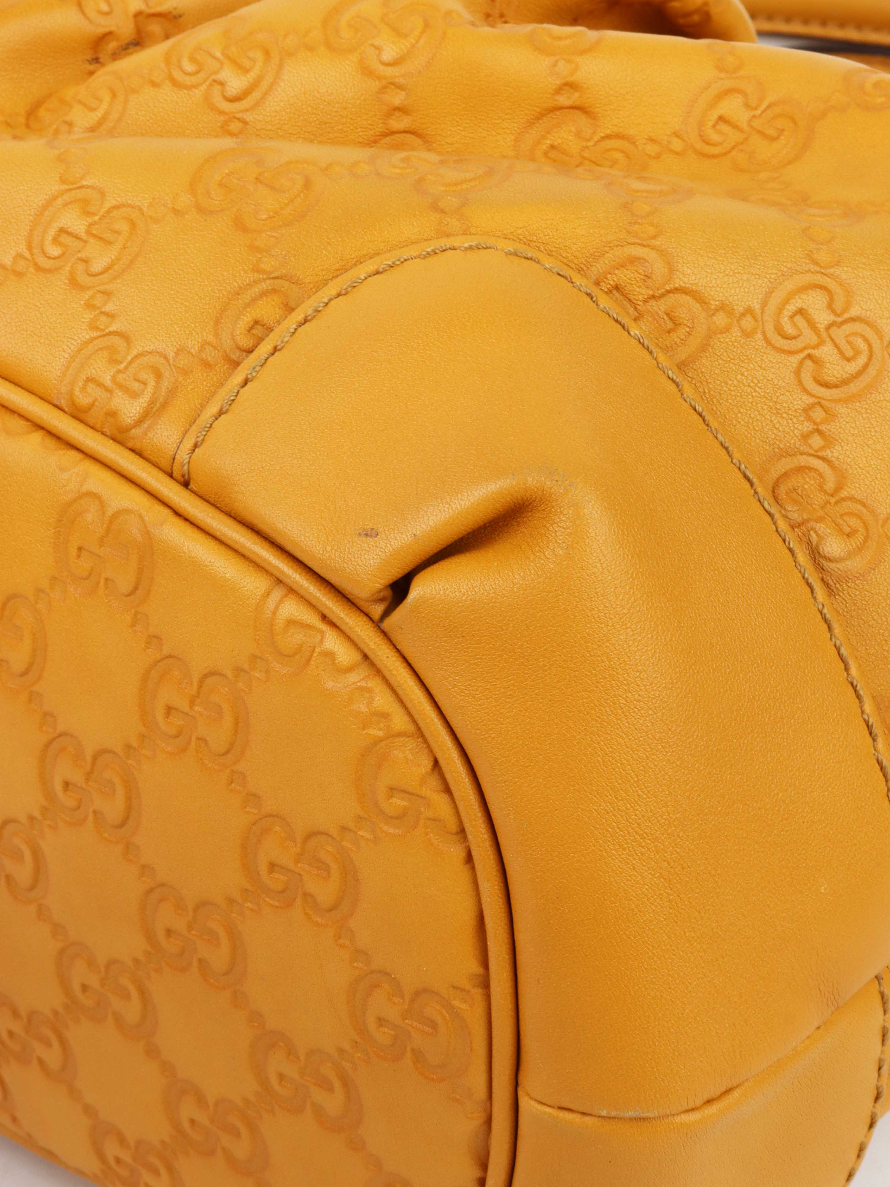 Gucci Mustard Boston Bag.