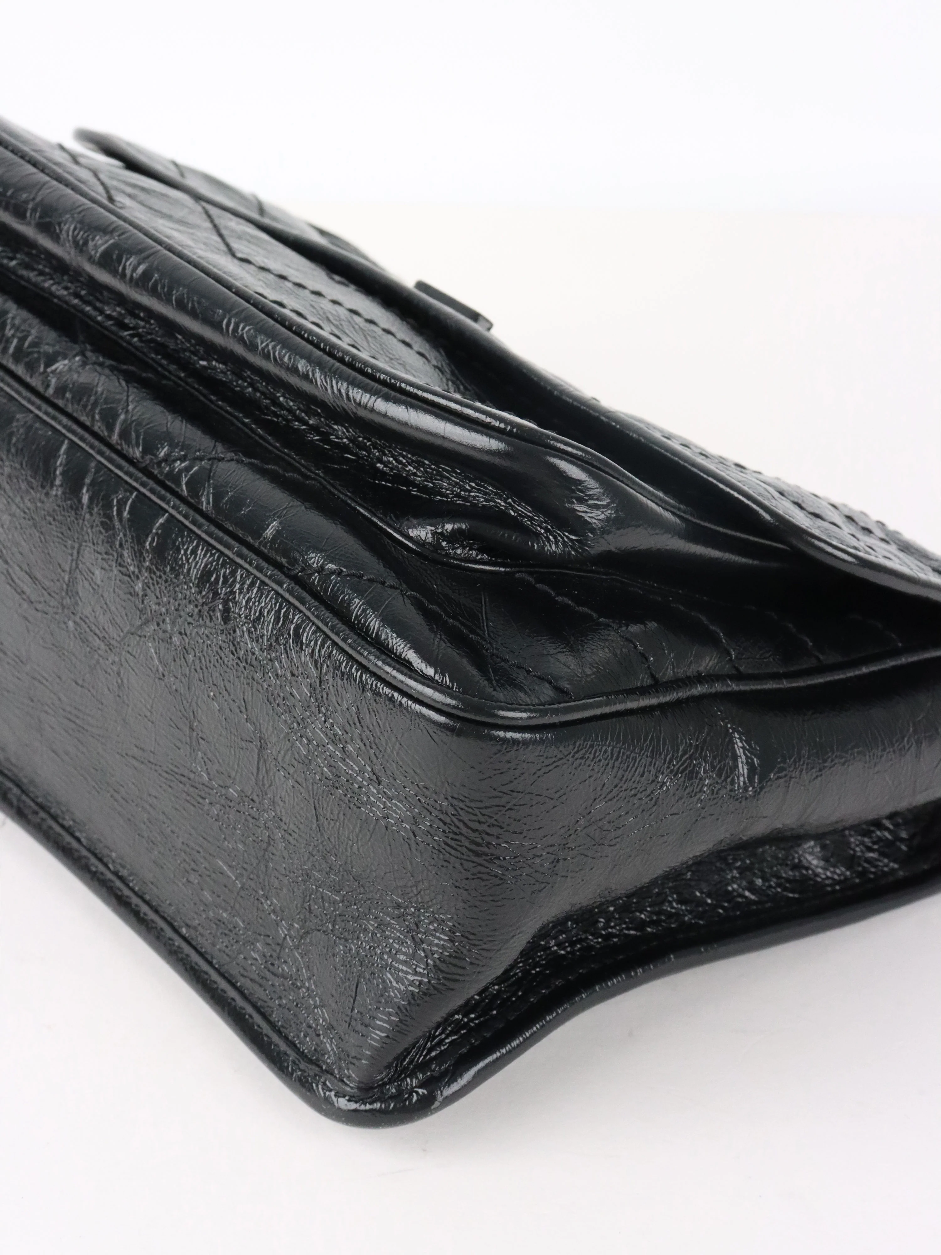 Saint Laurent Black Vintage Leather Medium Niki Bag