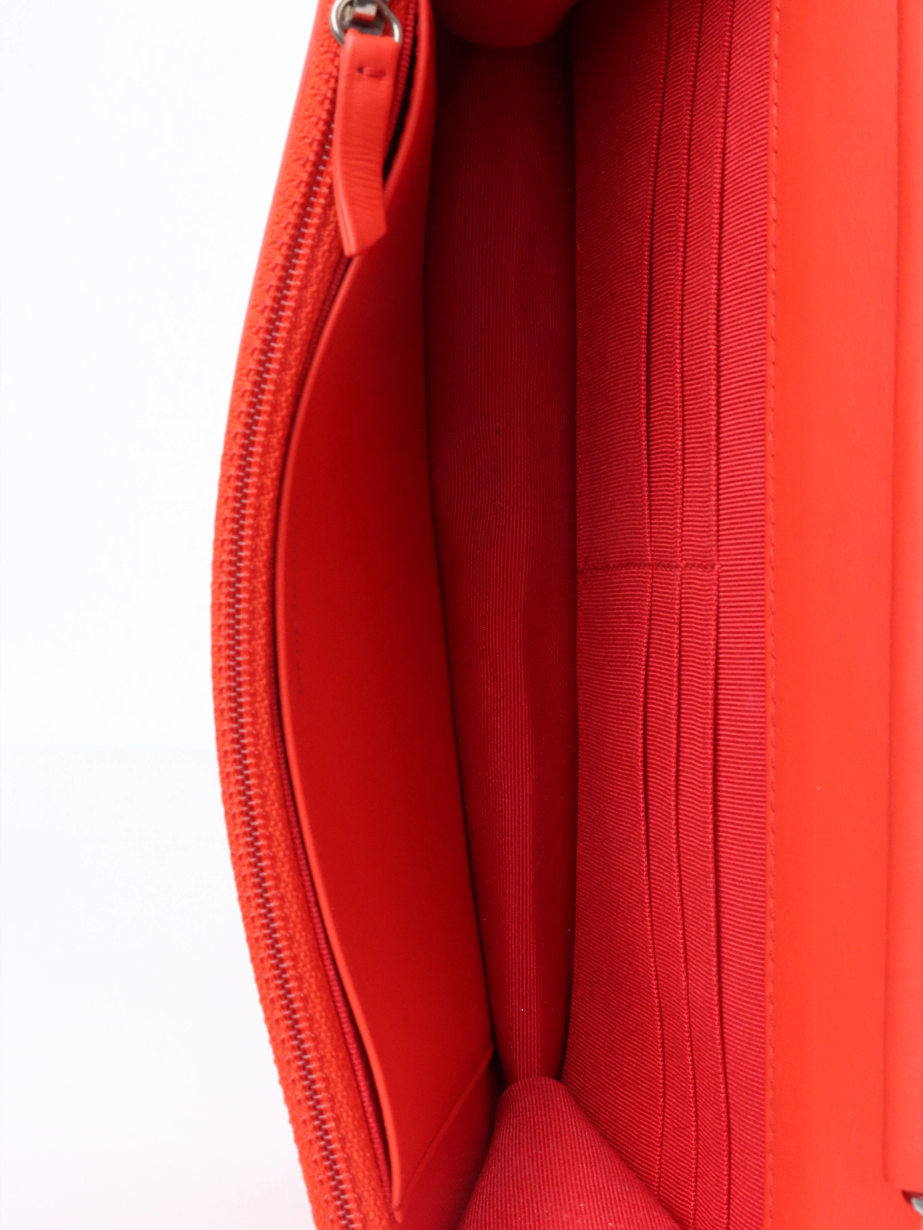 Chanel Red Patent Wallet on Chain SHW