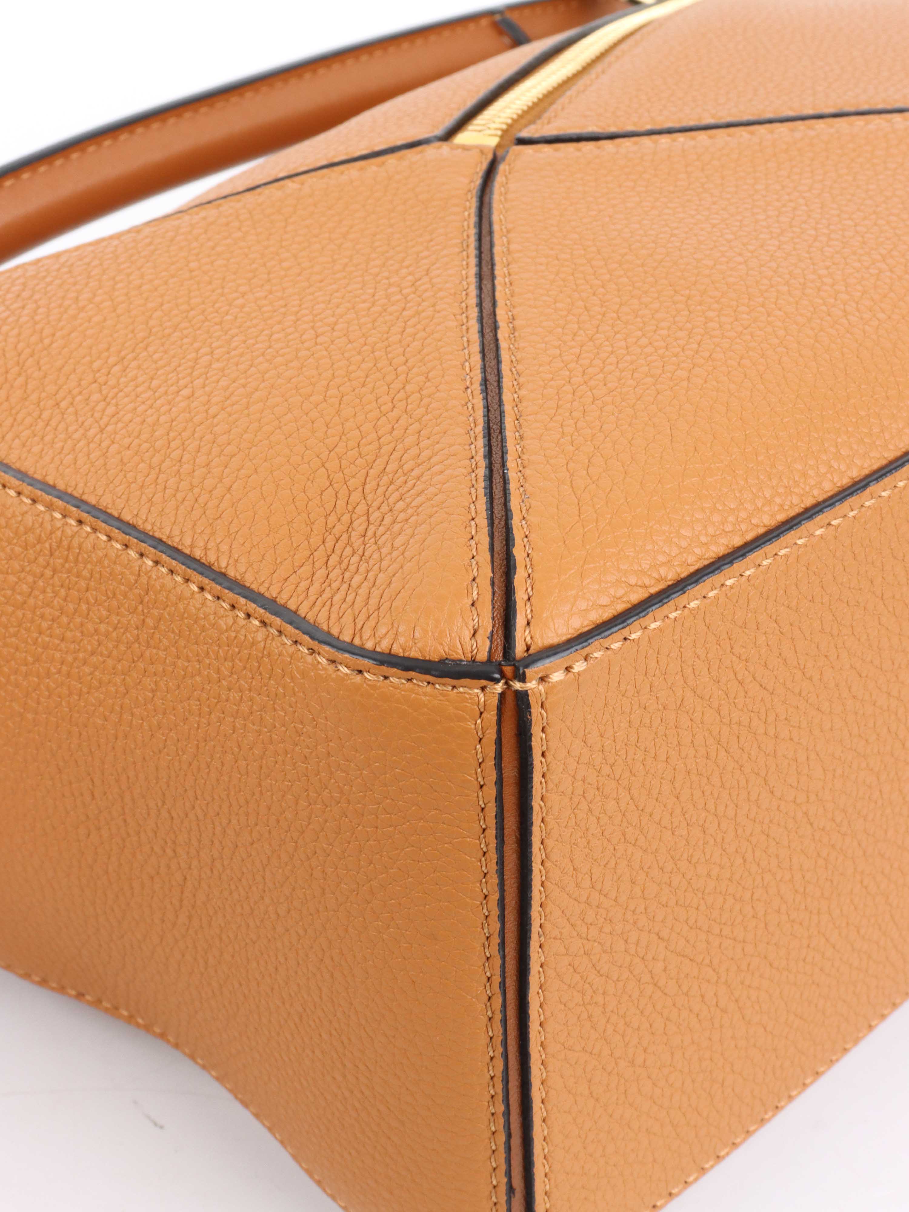 Loewe Small Tan Puzzle Bag.