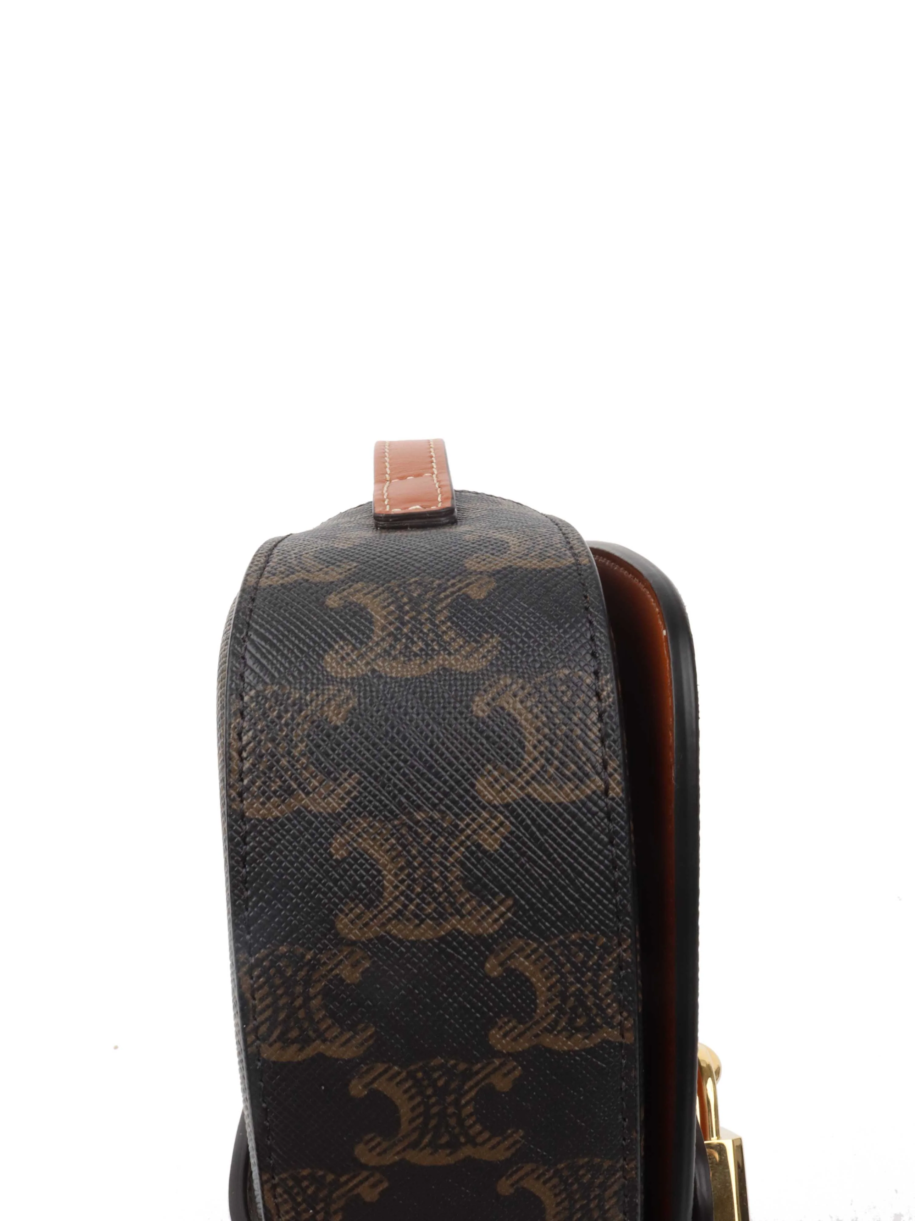Celine Clutch on Strap in Triomphe Canvas