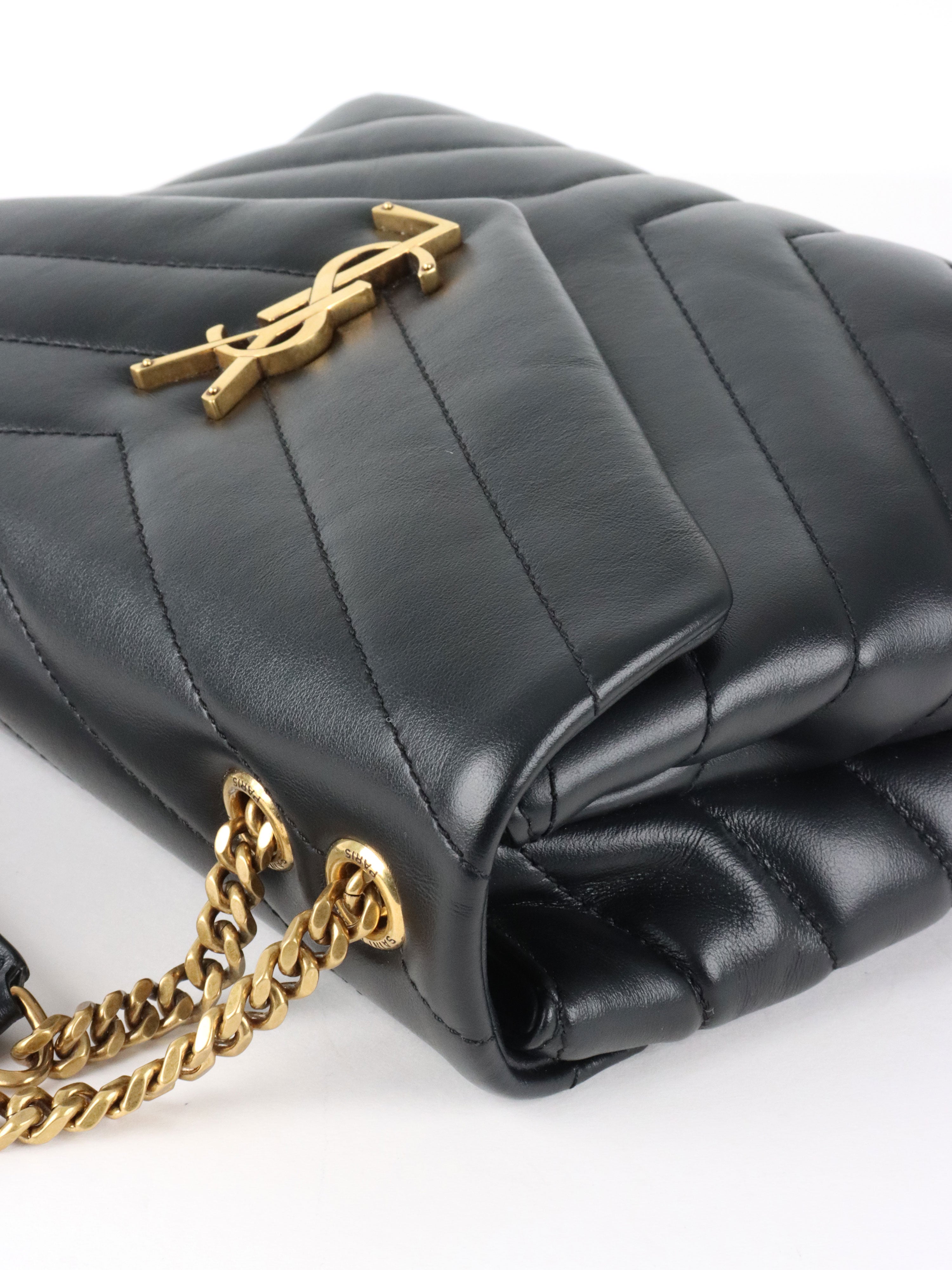 Saint Laurent Small Black LouLou Shouder Bag GHW