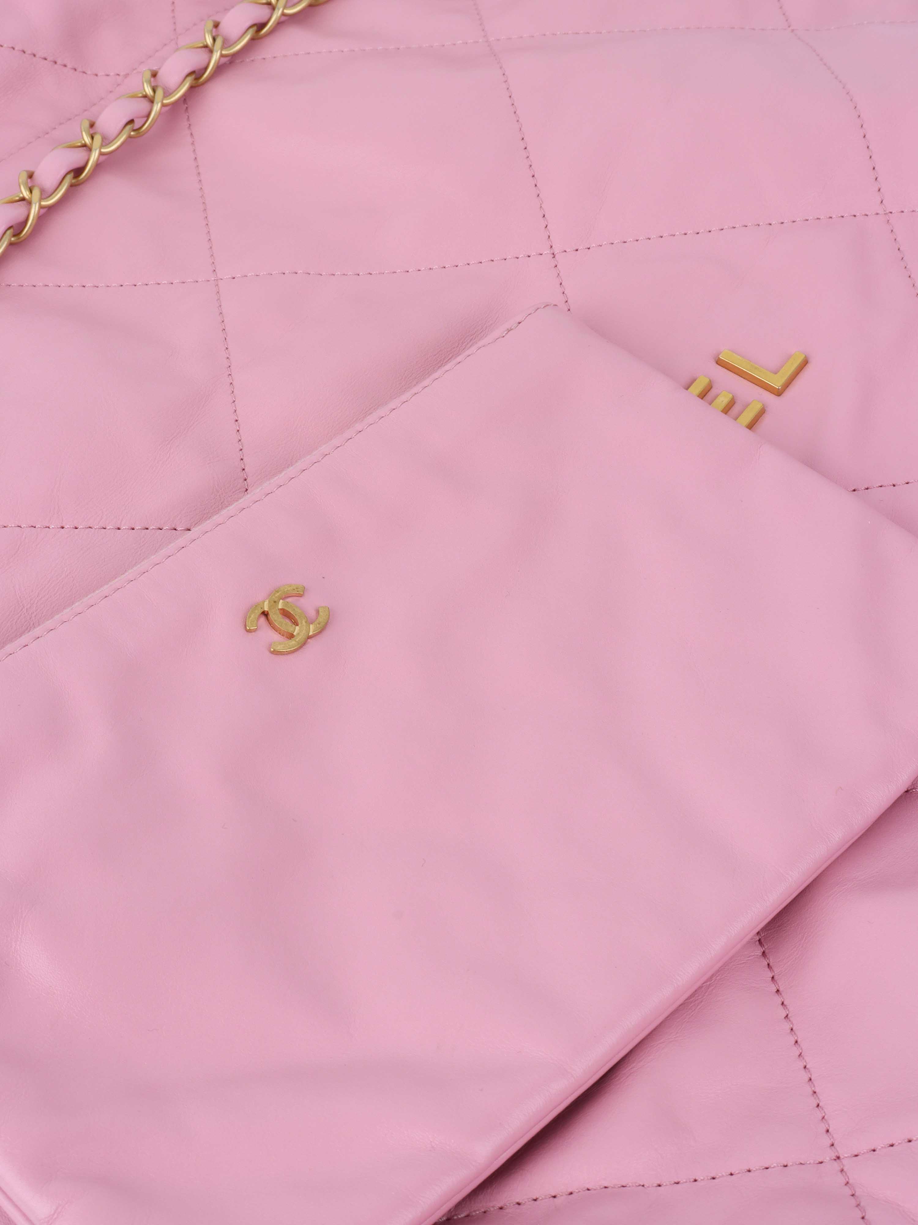 Chanel Medium Pink 22 Bag.