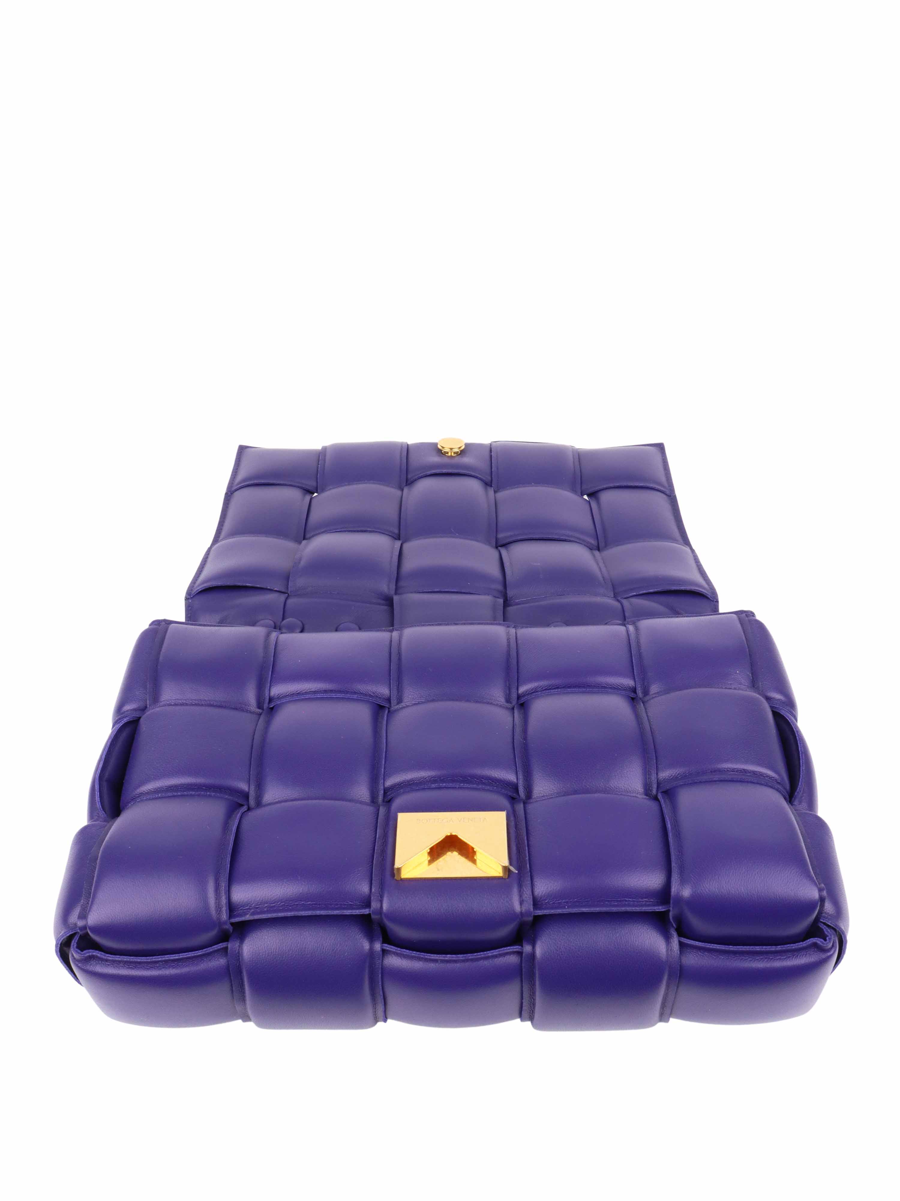 Bottega Veneta Purple Padded Chain Casette Bag.