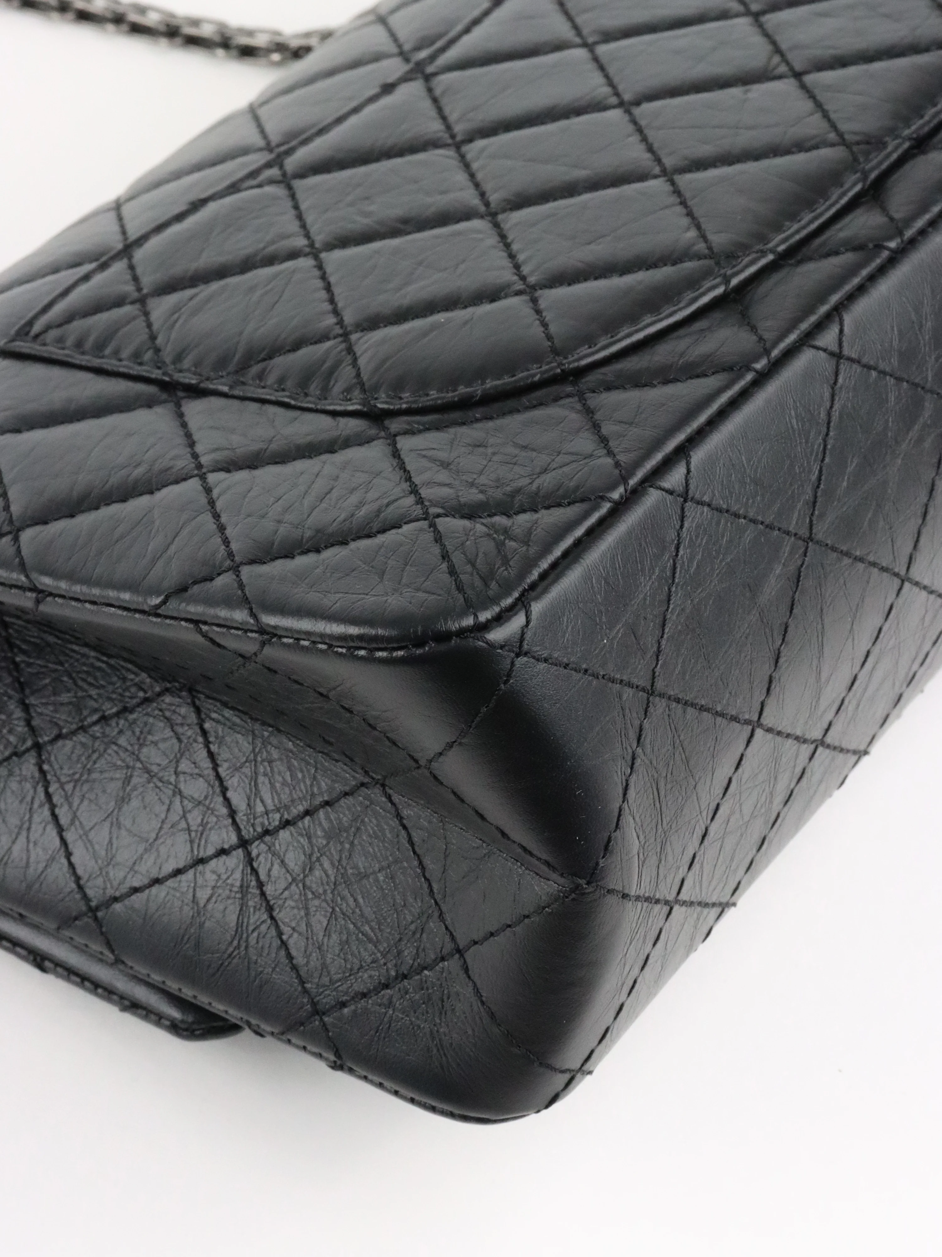 Chanel So Black Medium Classic Flap Reissue 2.55