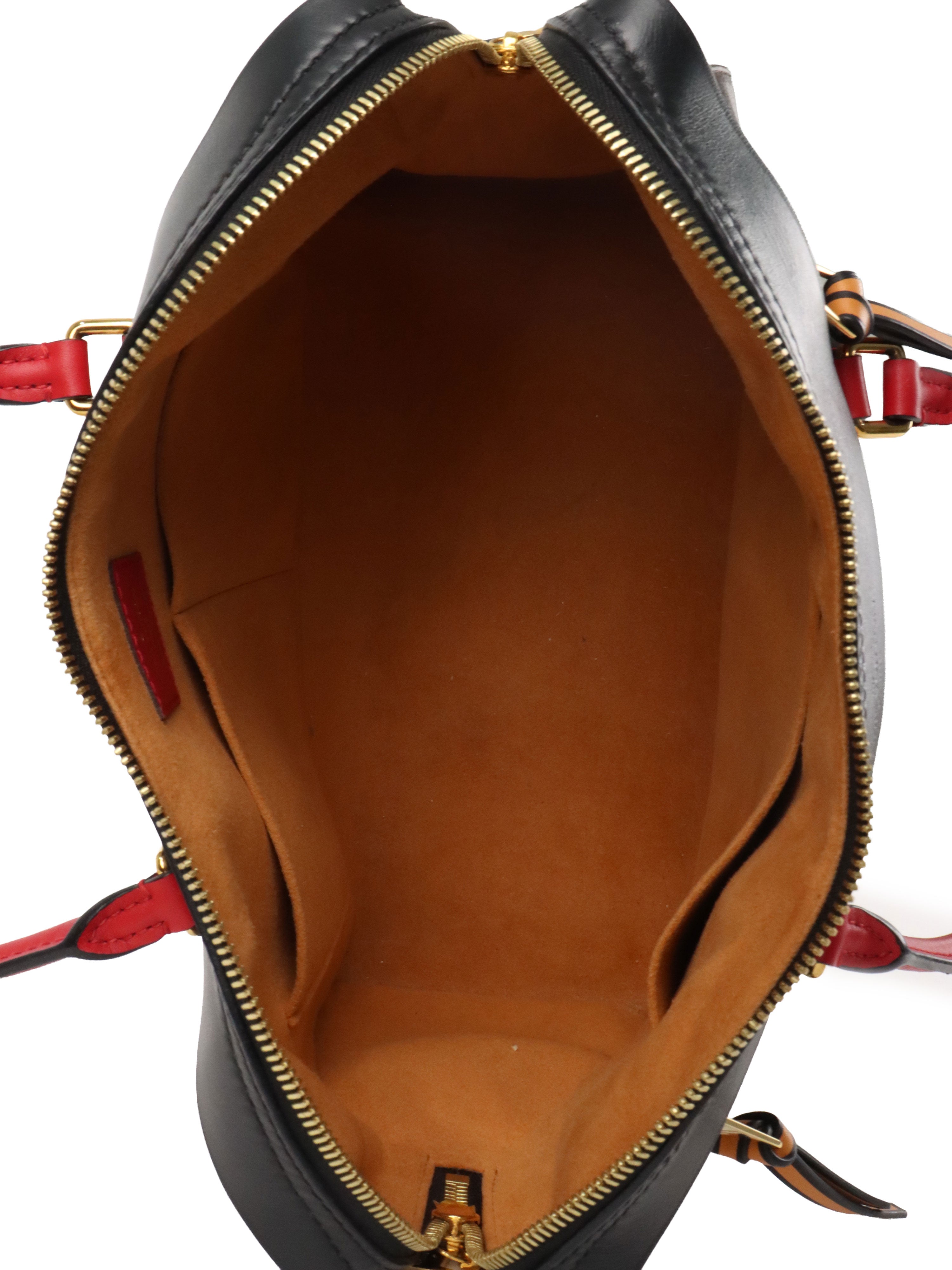 Louis Vuitton Black  Red Monogram Tuileries Bag