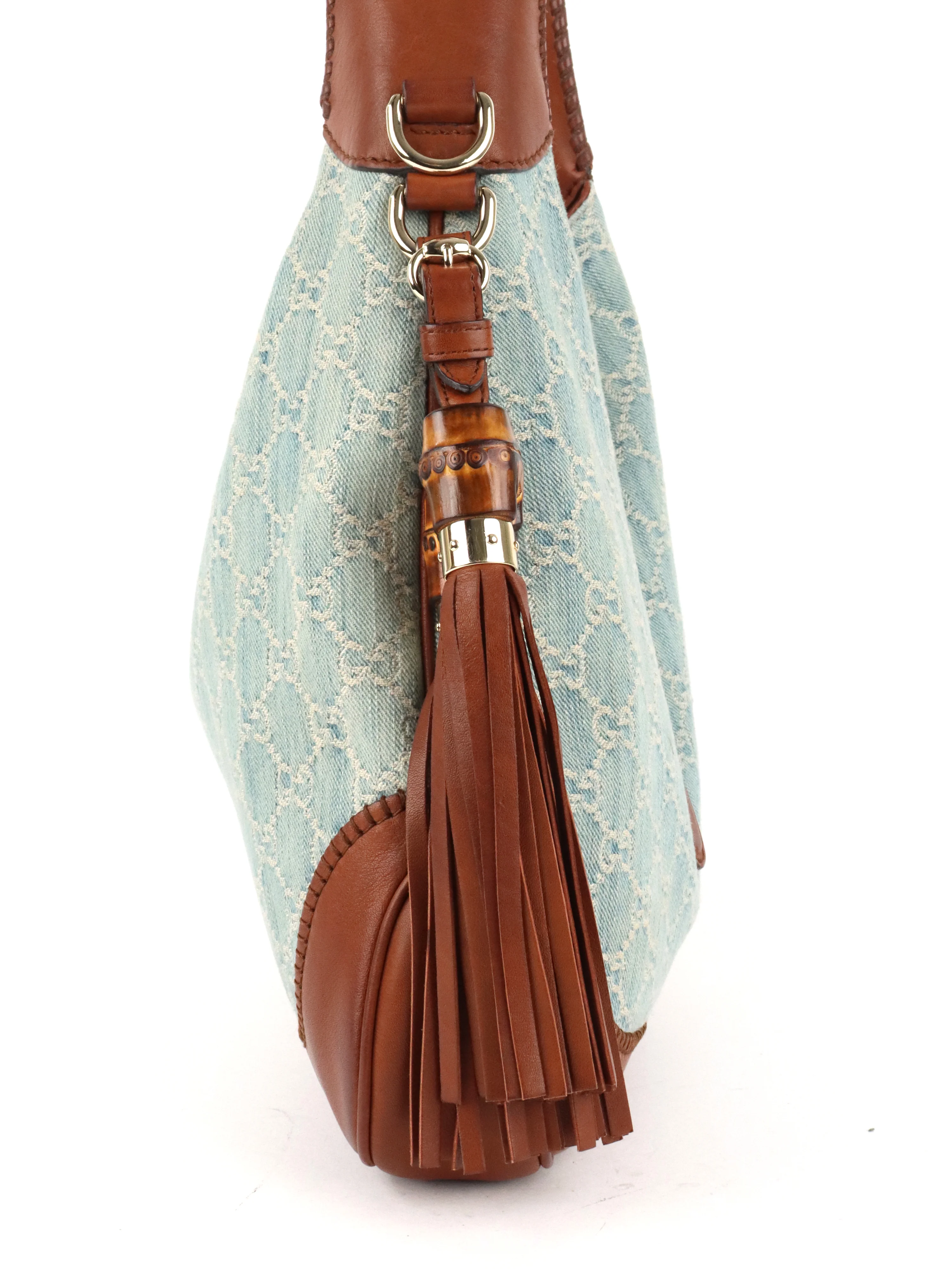 Gucci GG Denim New Jackie Medium Shoulder Bag