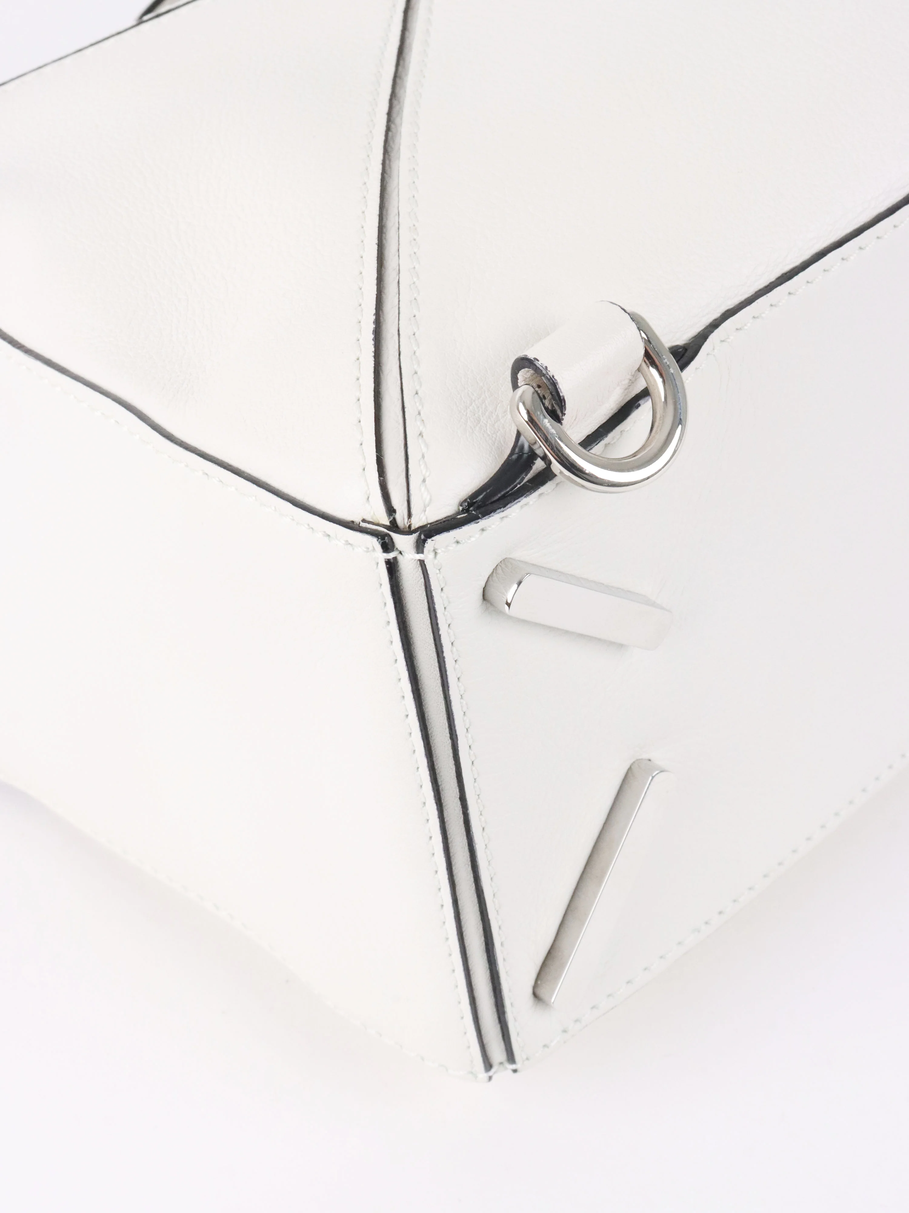 Loewe White Small Puzzle Bag