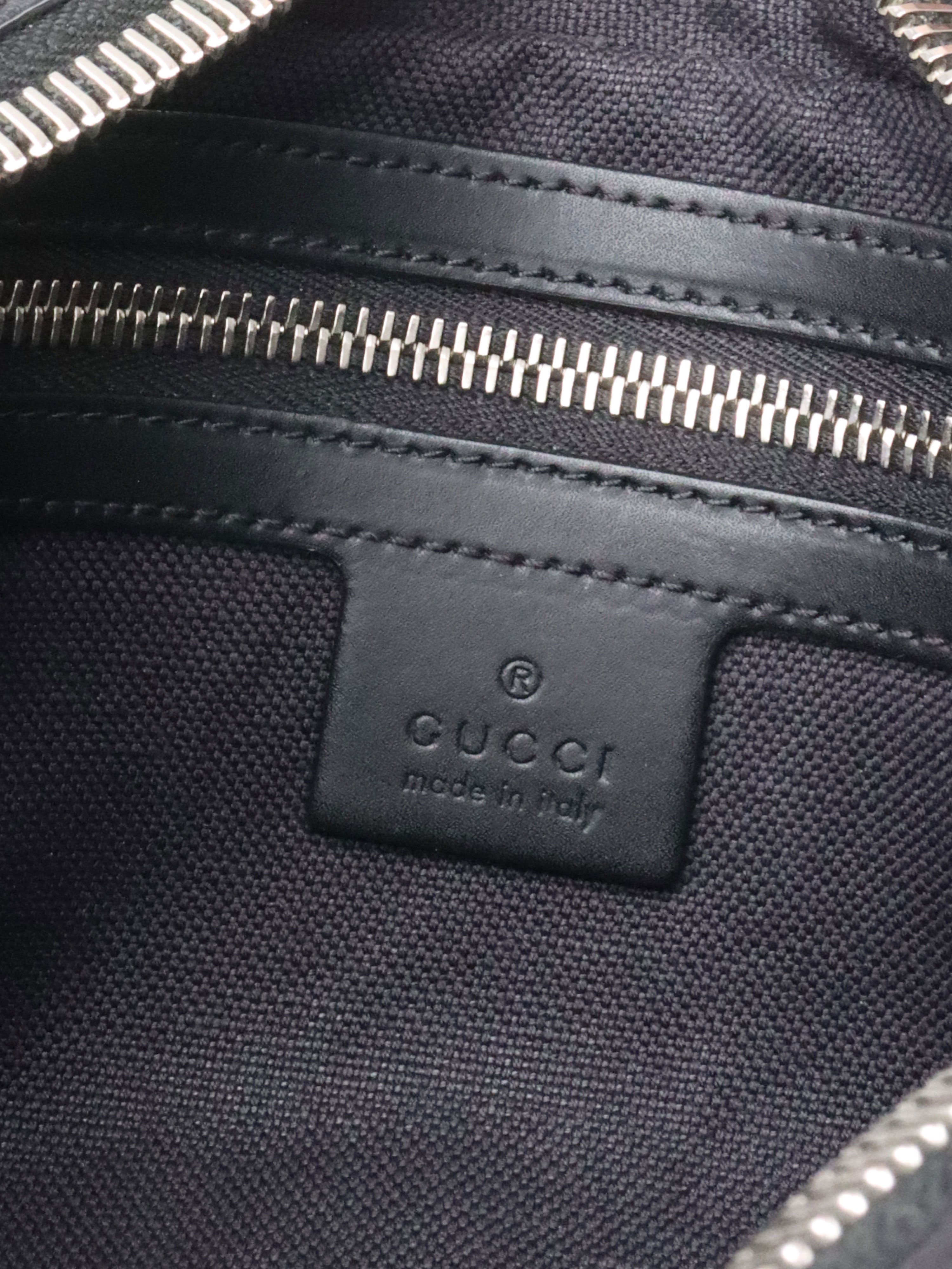 Gucci Black GG Supreme Belt Bag