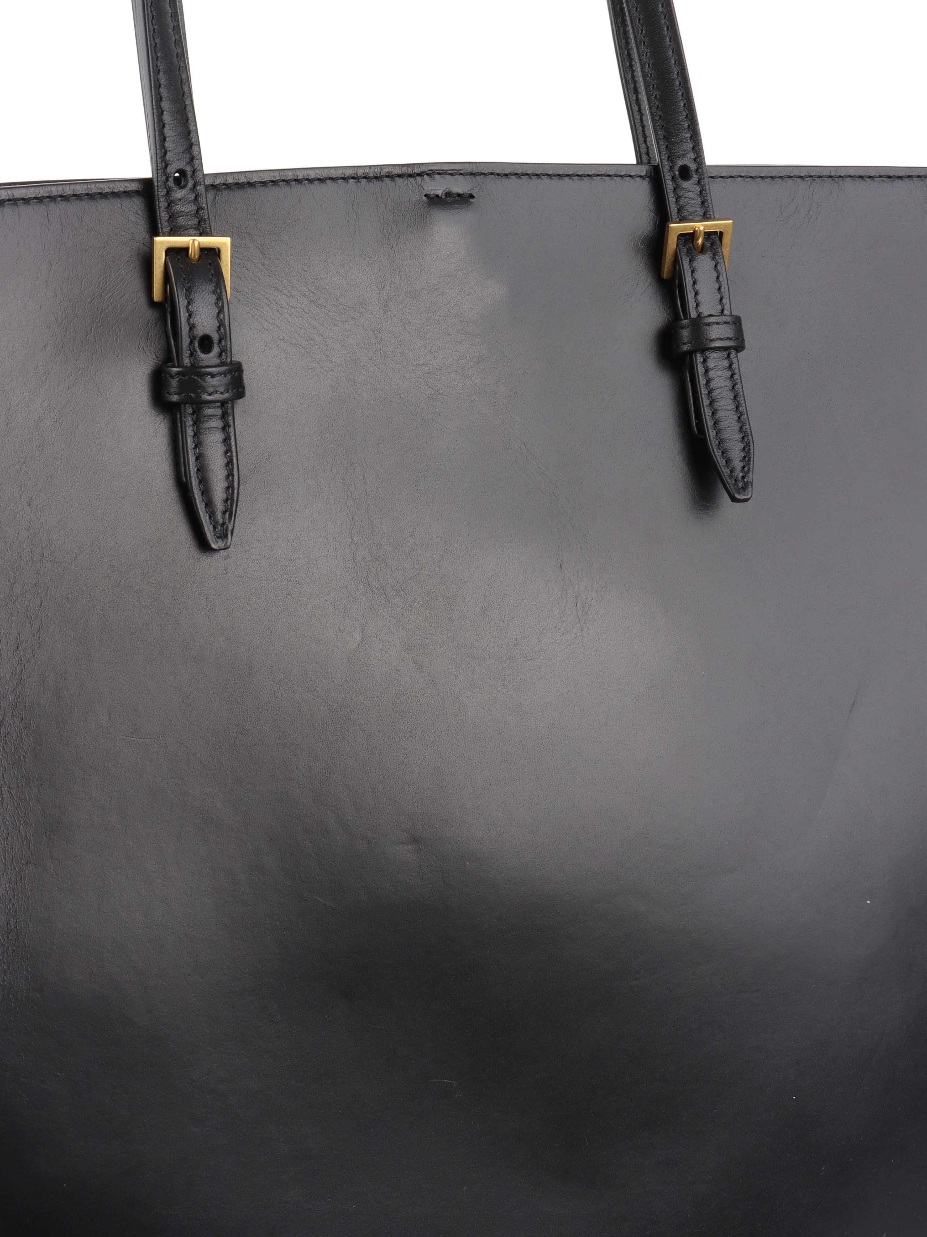 Saint Laurent Black North/South Tote.