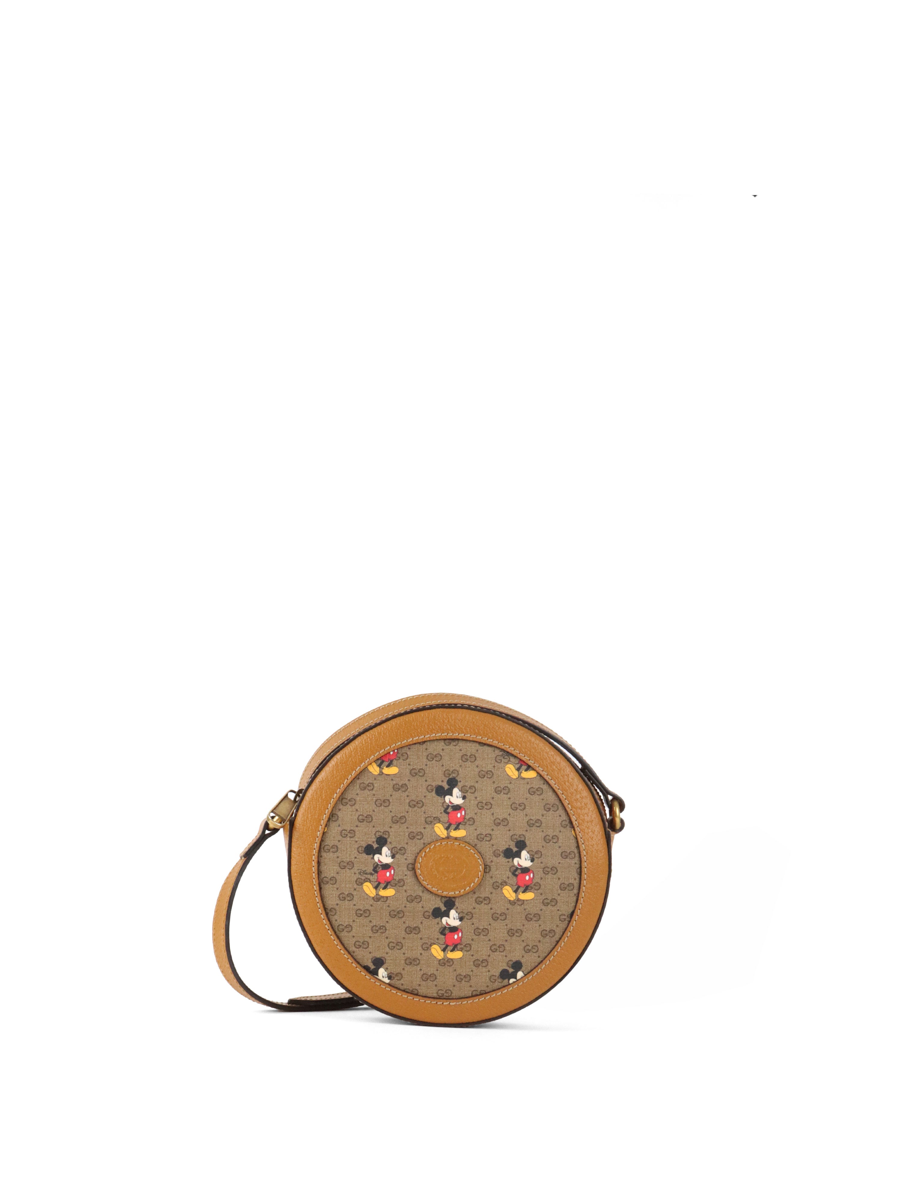 Gucci x Disney Mickey Mouse Round Crossbody Bag