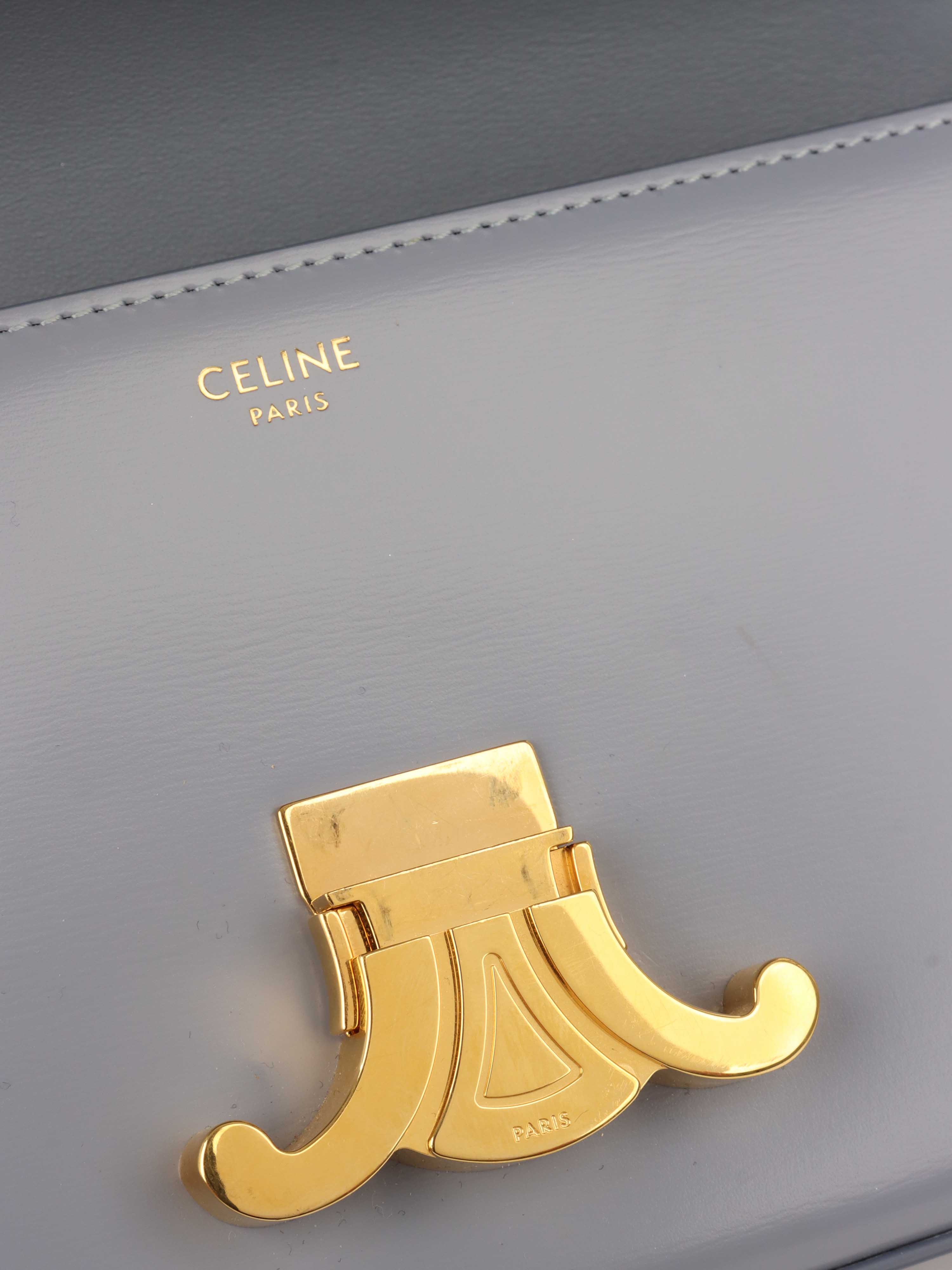 Celine Claude Shoulder Bag in Blue