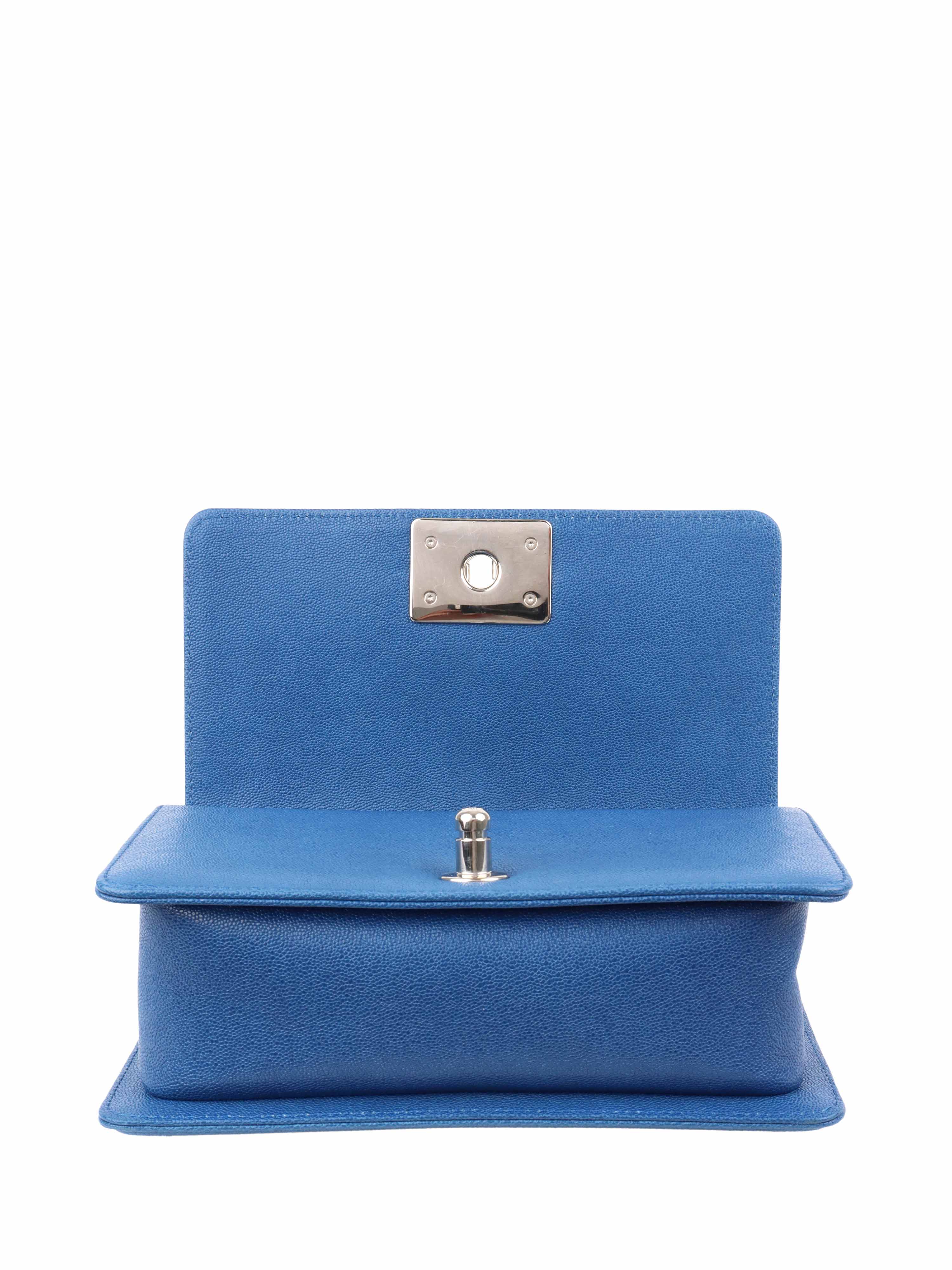 Chanel Blue Small Boy Bag.