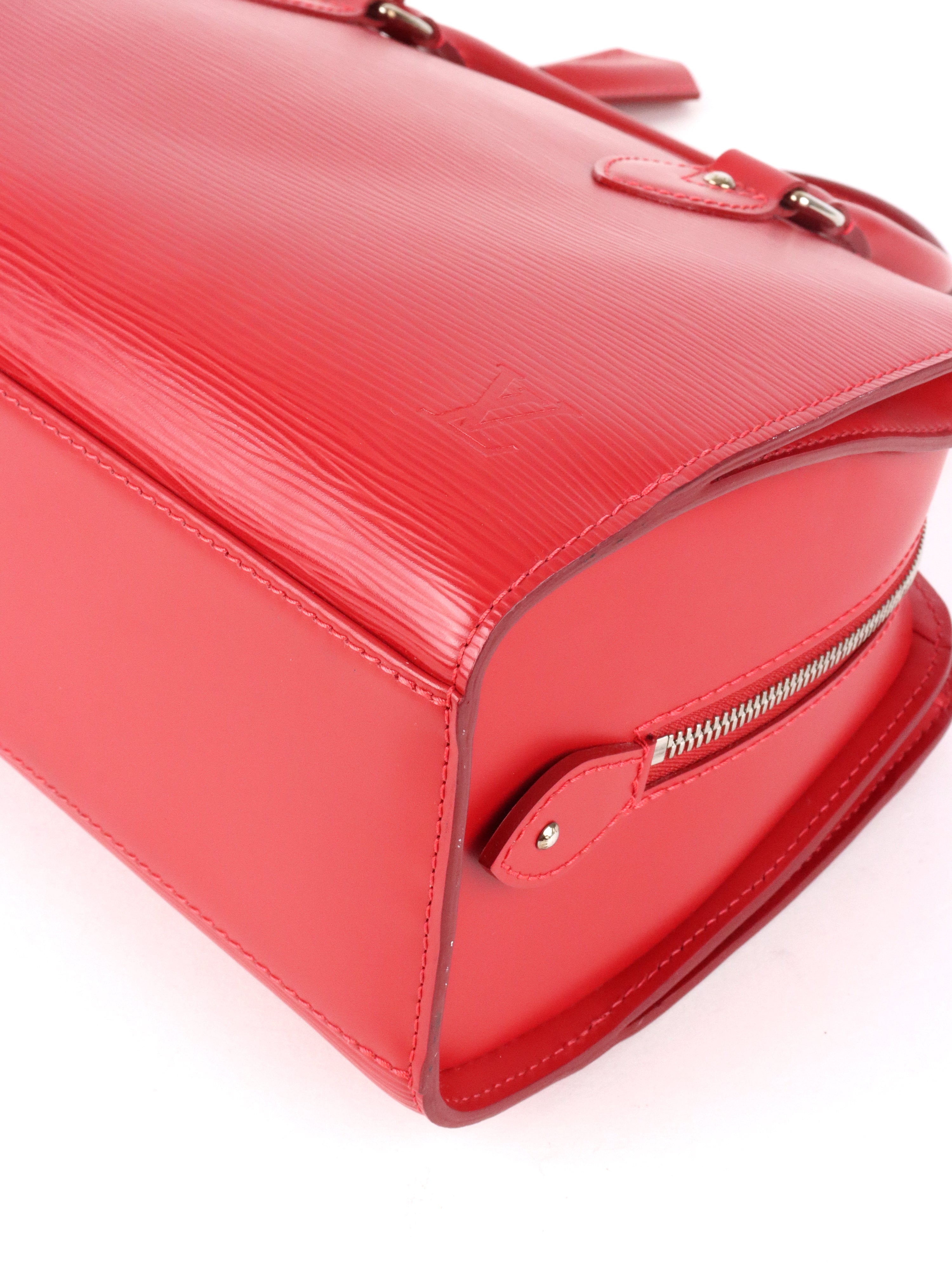 Louis Vuitton Red Epi Leather Pont Neuf PM Handbag