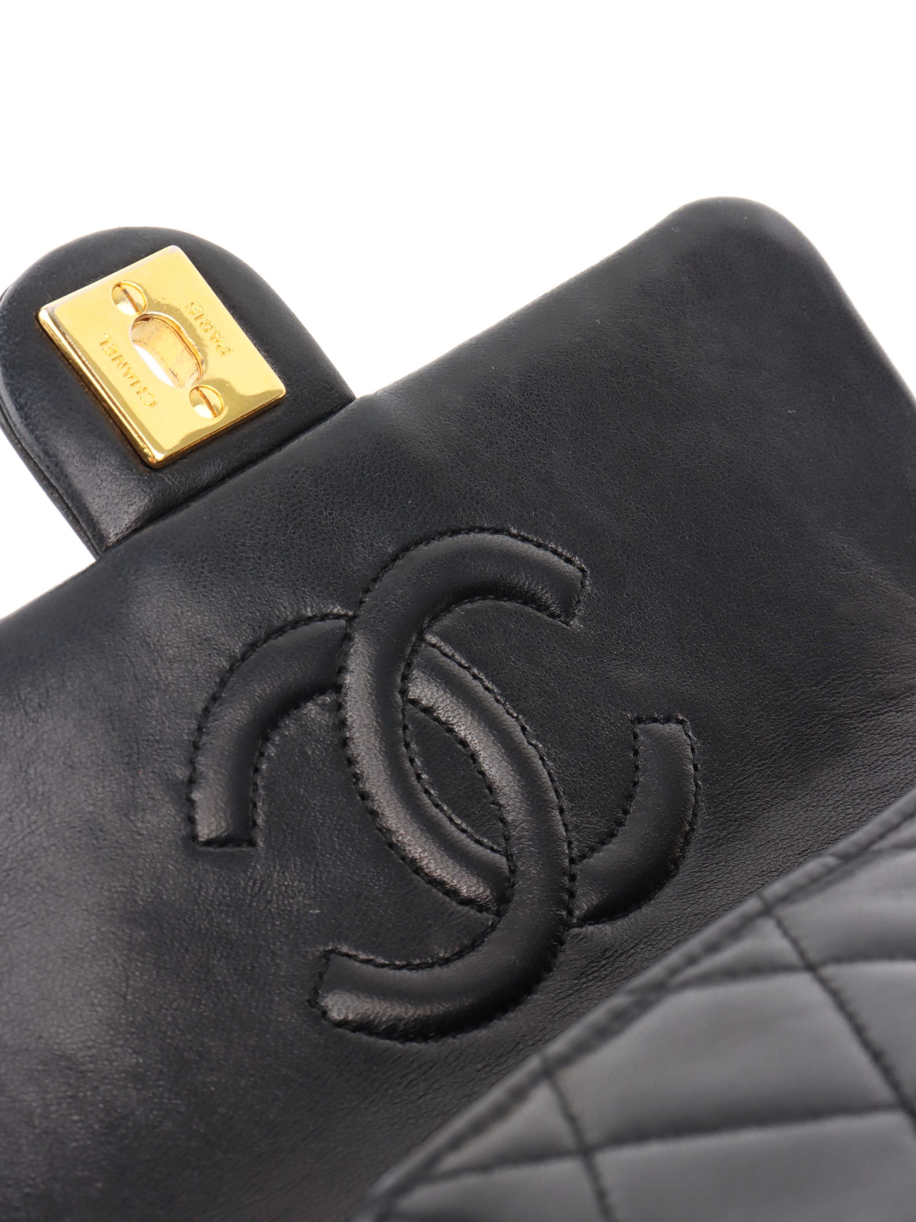 Chanel Black Vintage Lambskin Classic Flap.