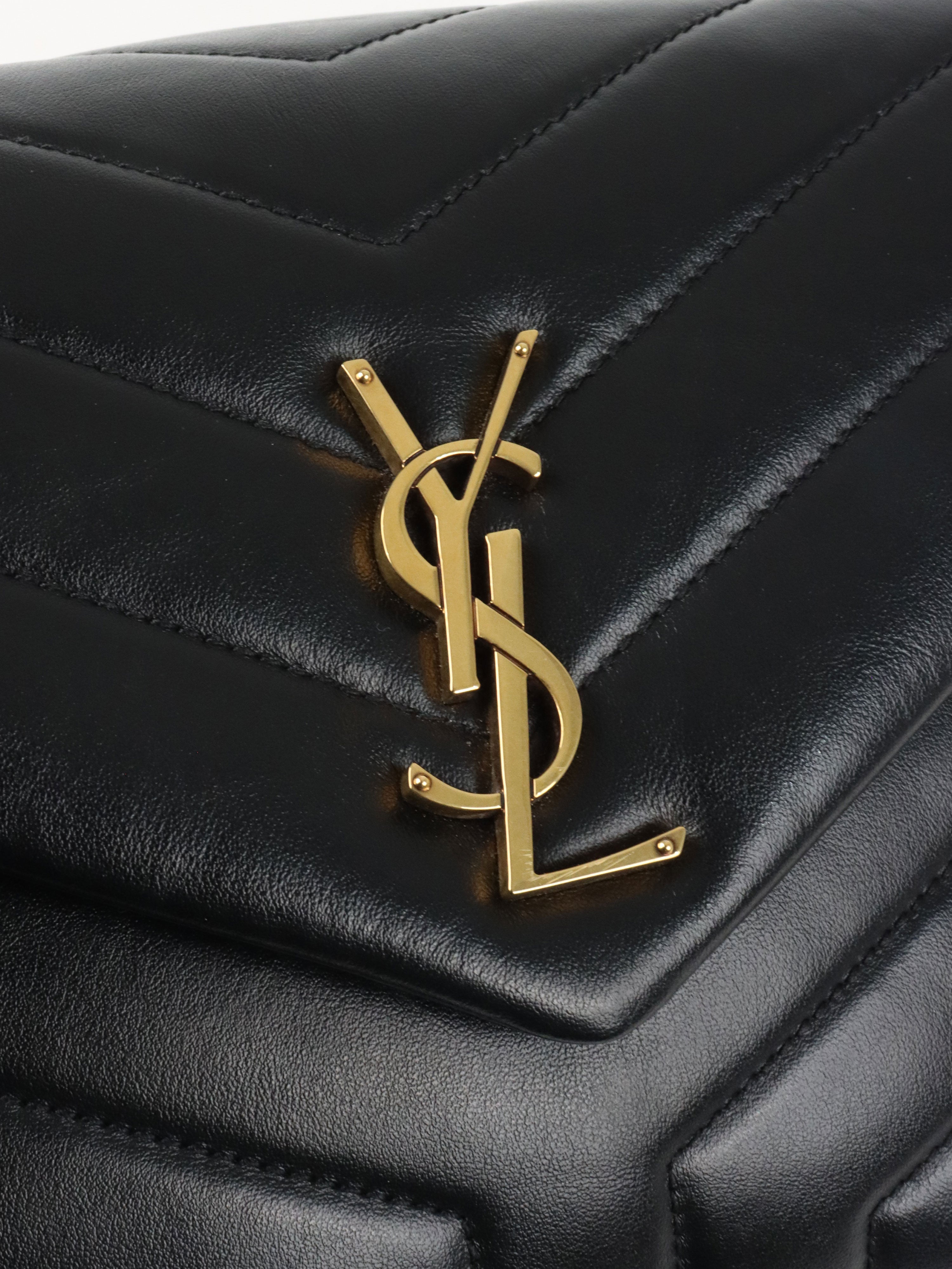 Saint Laurent Black Small Loulou Bag GHW