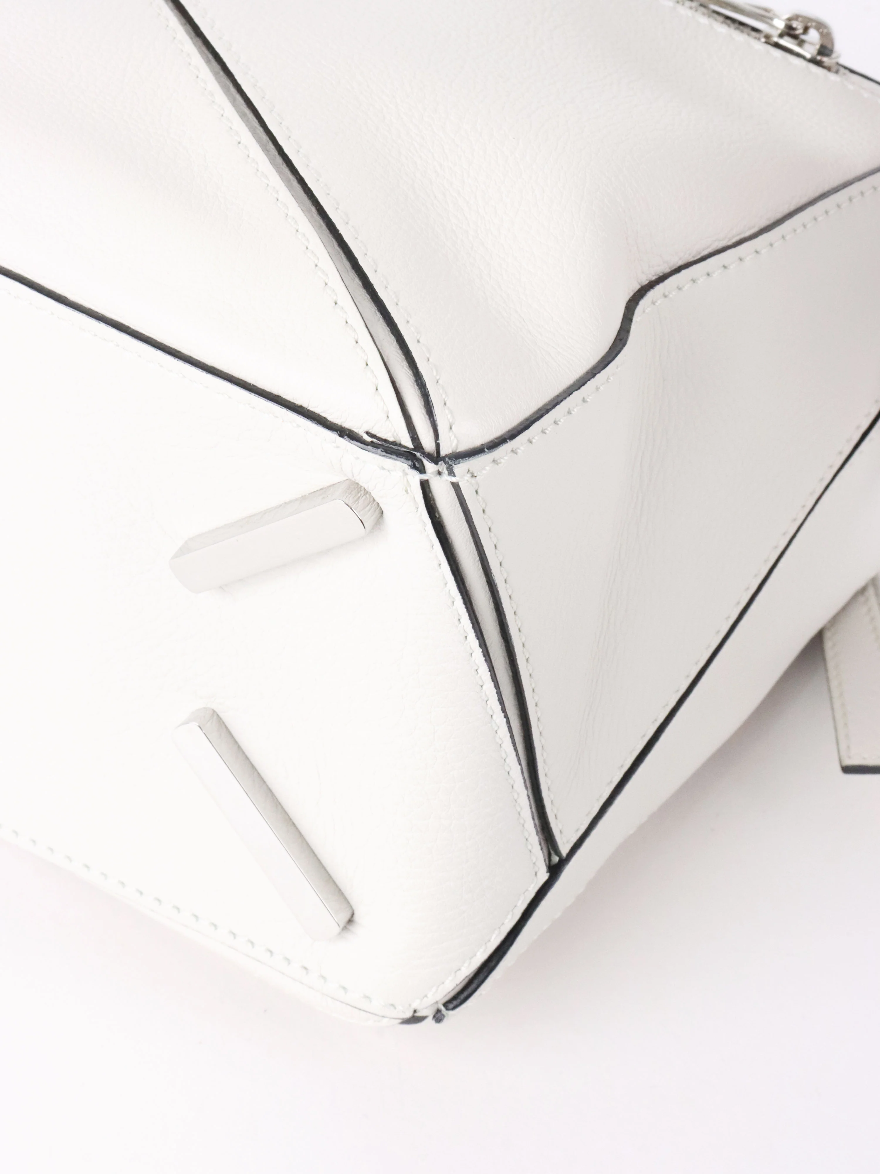 Loewe White Small Puzzle Bag