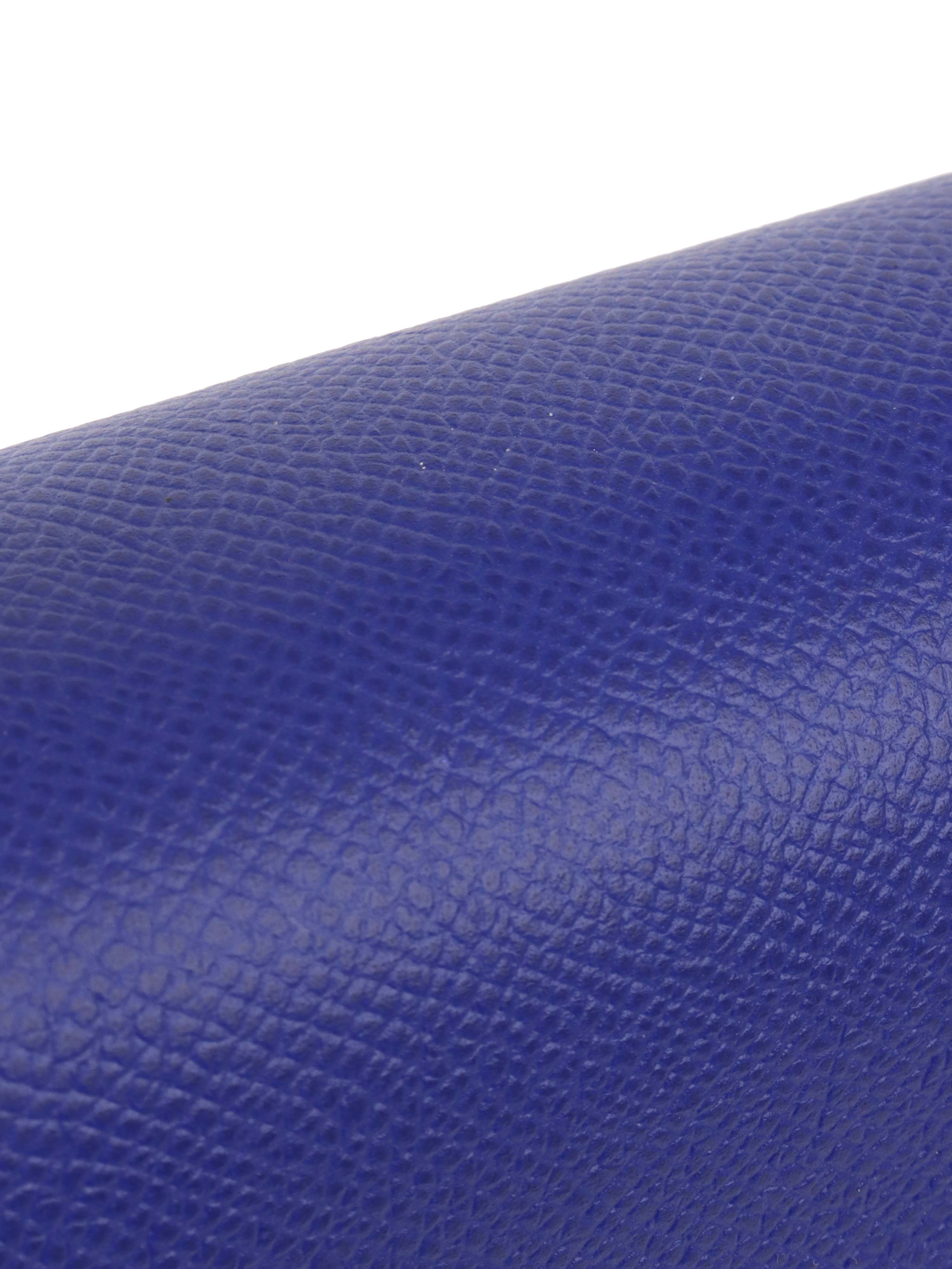 Hermes Kelly 28 Epsom in Blue Electric Stamp A GHW.