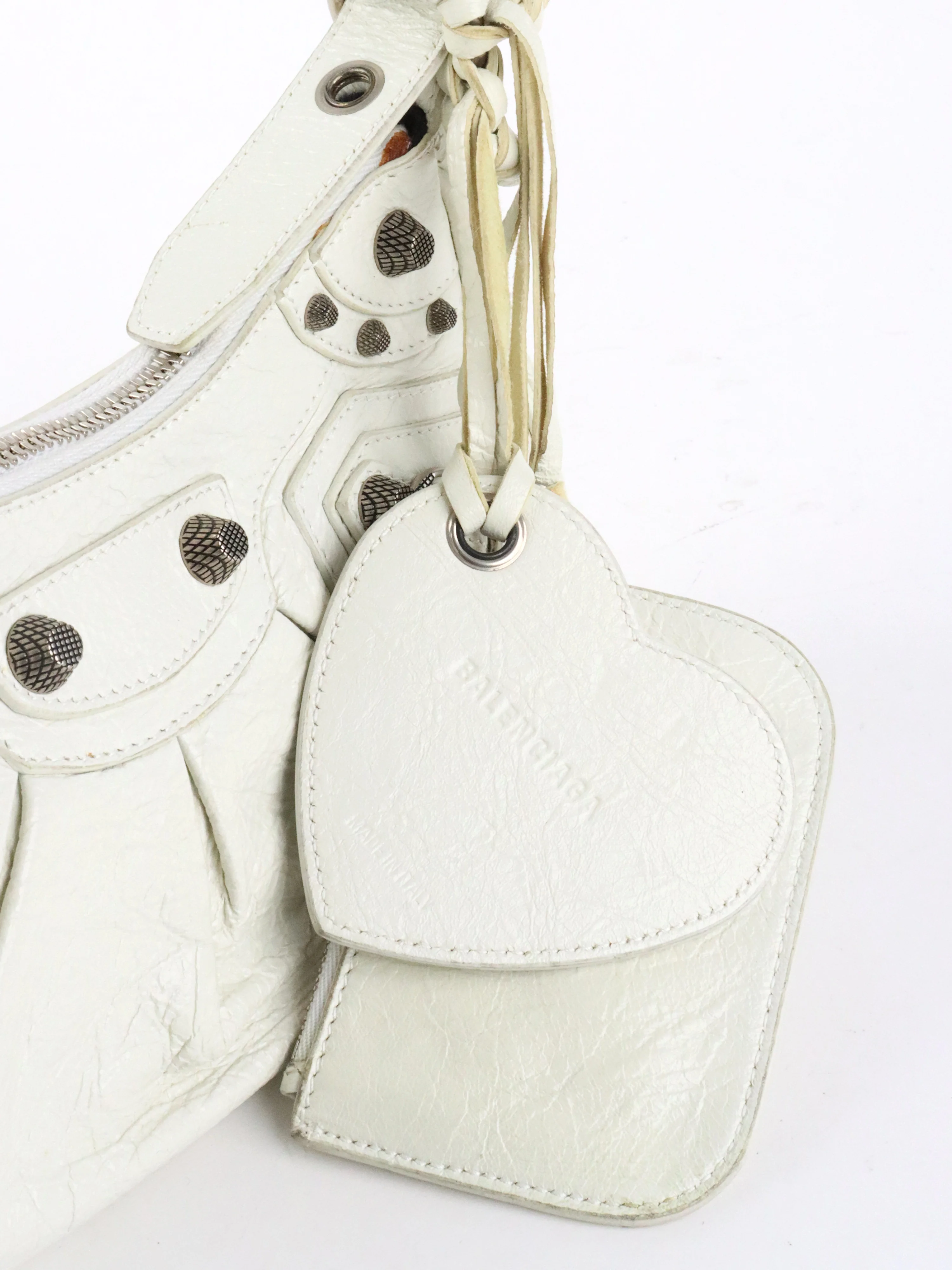 Balenciaga White Le Cagole XS Bag